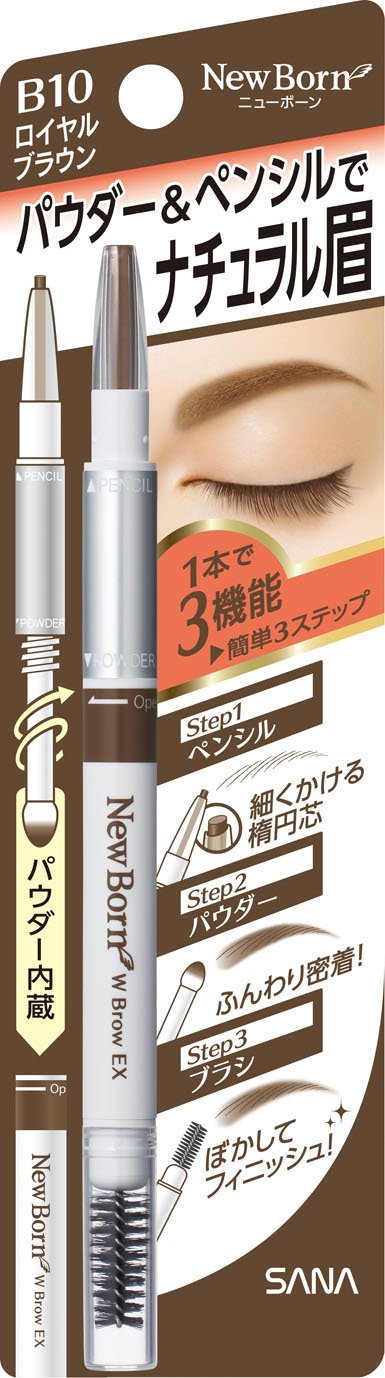 SANA New Born 3 In 1 Eyebrow Pencil Brown Shades - Picture 2 of 18