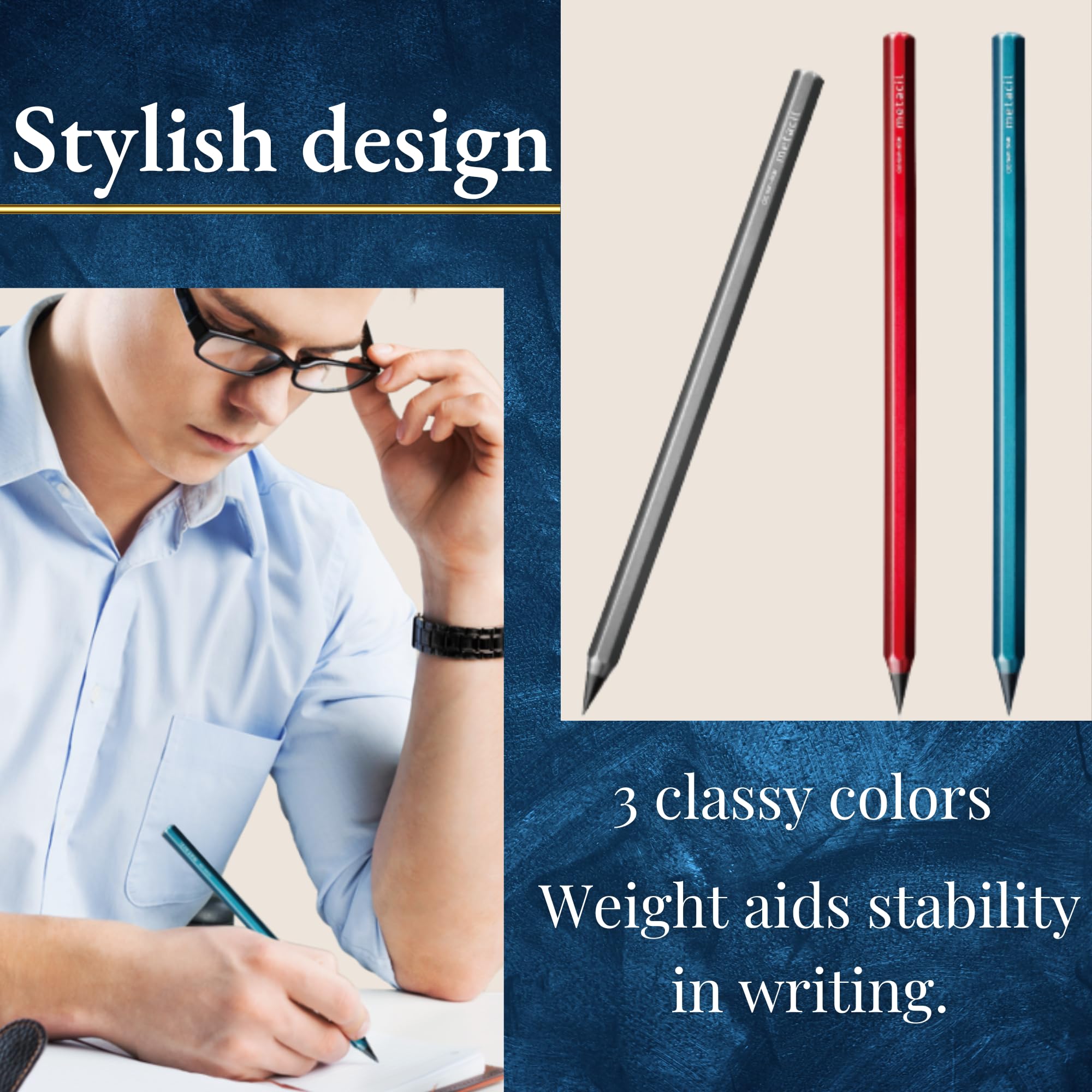 Sunstar Stationary Metacil Pencil Metallic Art Drafting Pencils
