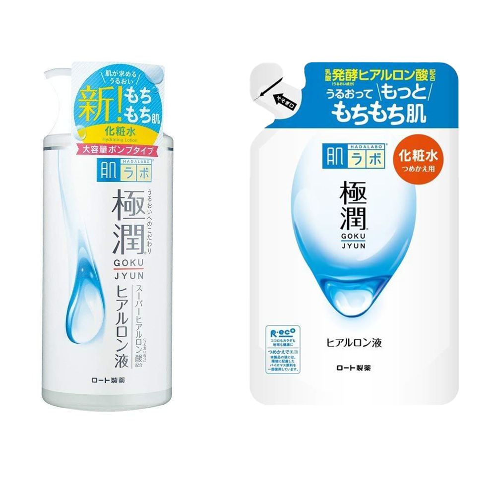 Rohto Hada Labo Gokujyun Hyaluronic Acid Lotion Bottle/Pump/Refills US Seller