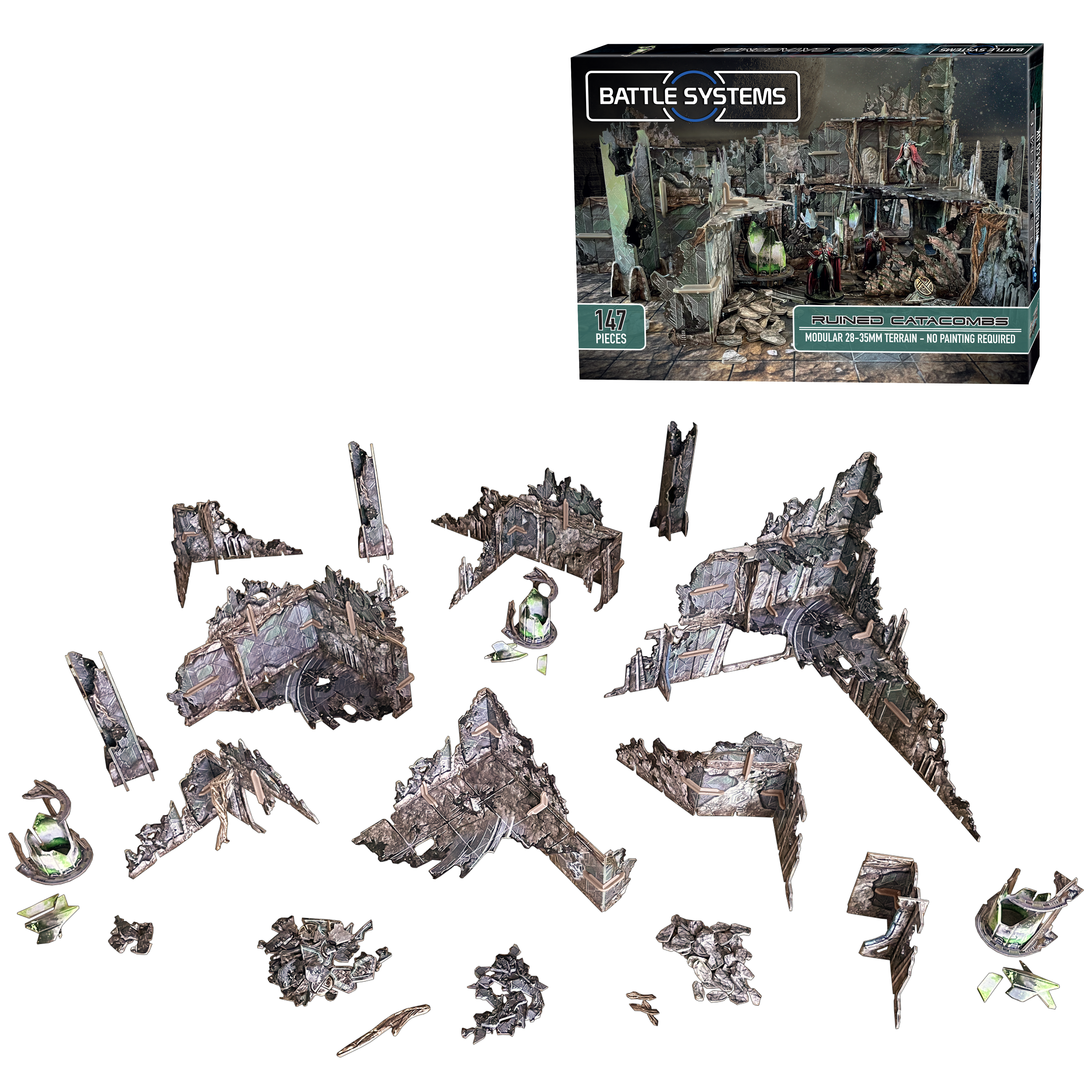 PRESALE Ruined Catacombs Terrain 40k Necromunda Space Battle Systems 28mm THG