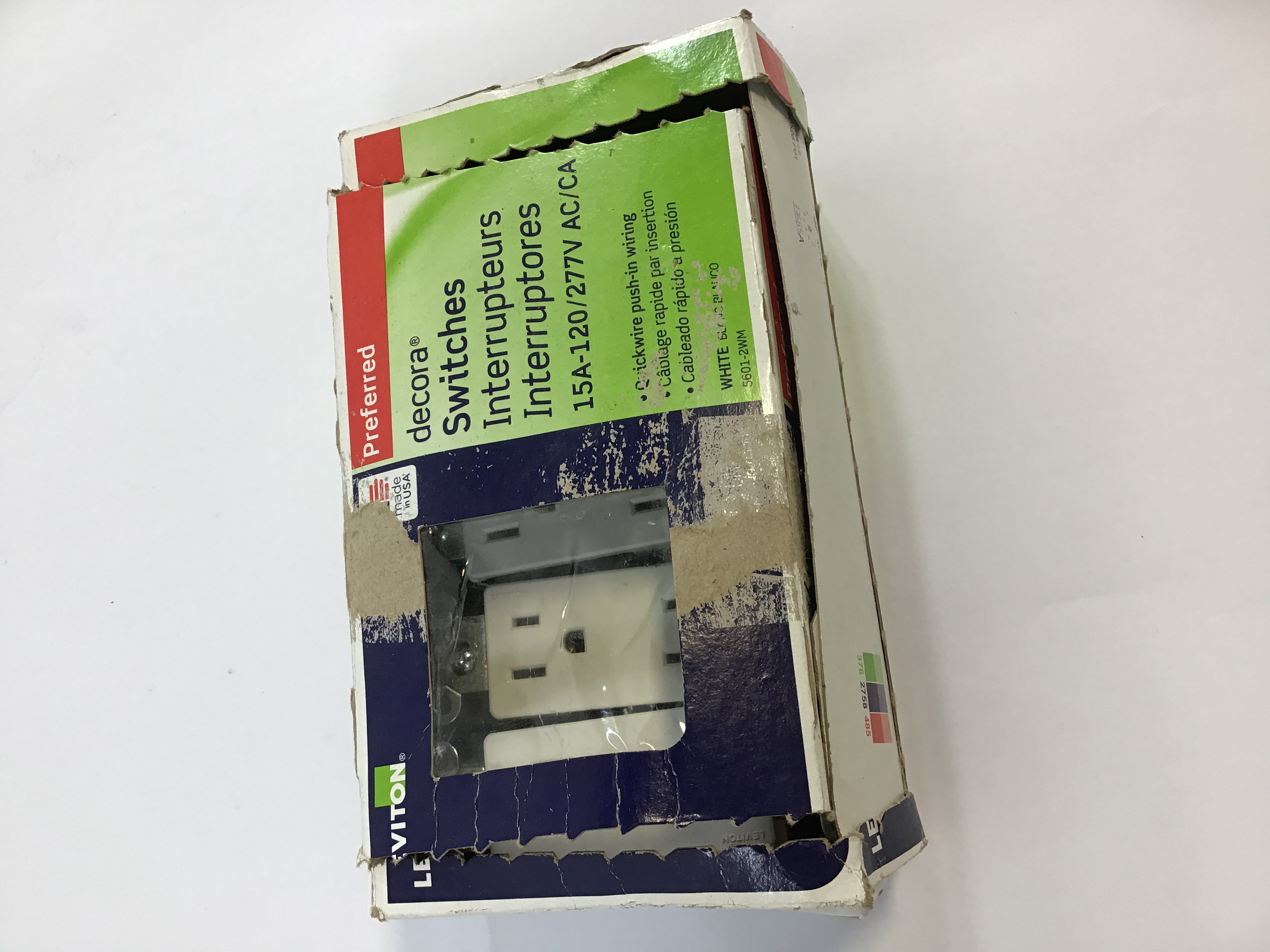 Leviton 5601-2WM 15 Pack 15Amp 120/277V. | eBay