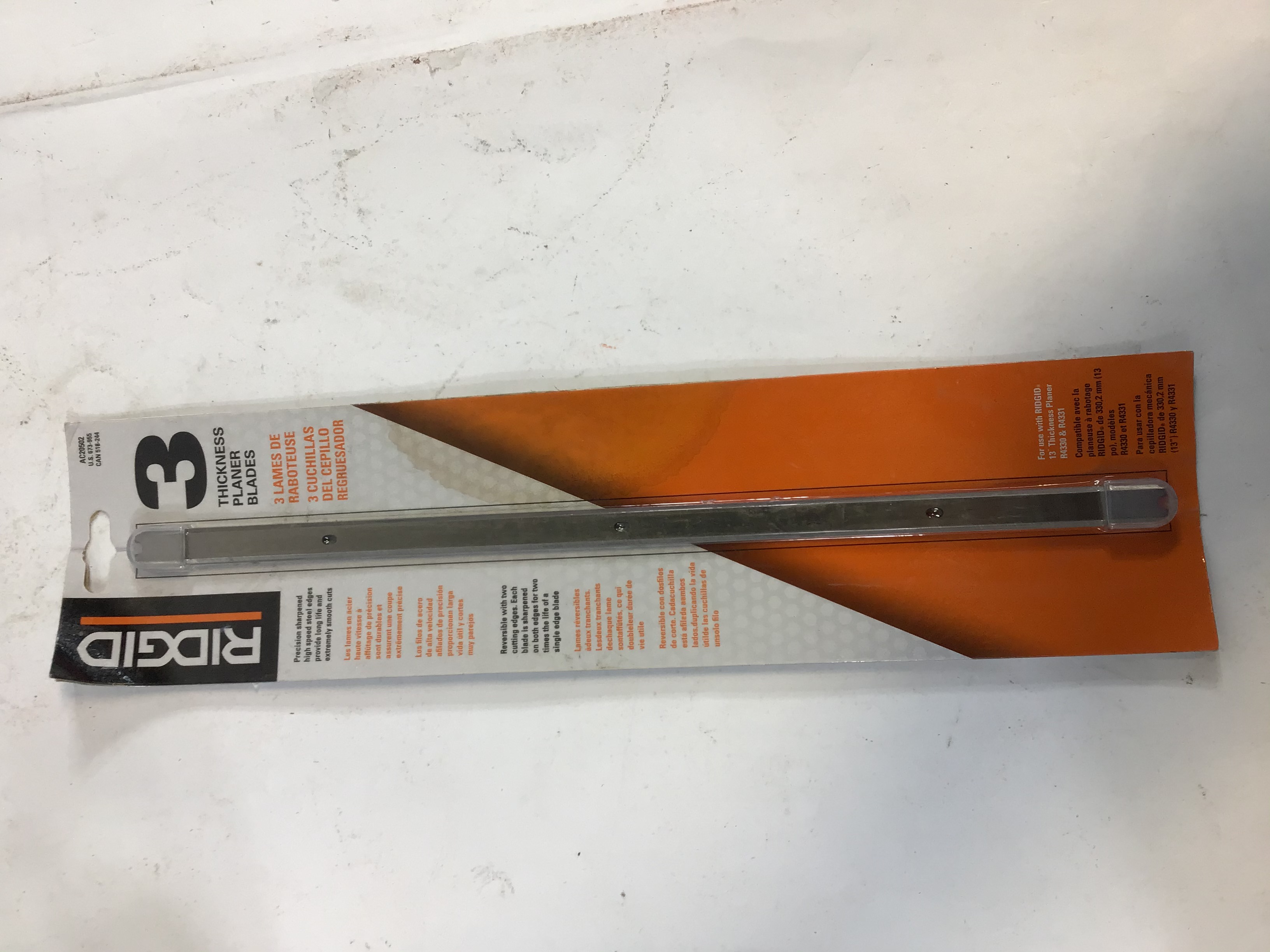 RIDGID THICKNESS PLANER BLADES (3 PACK) AC20502 eBay
