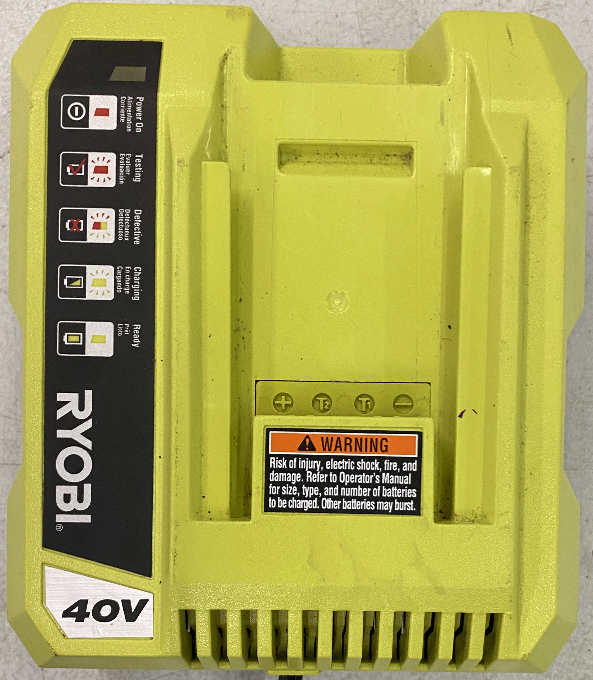 Ryobi OP401 40 Volt LithiumIon Battery Charger 140199003 eBay