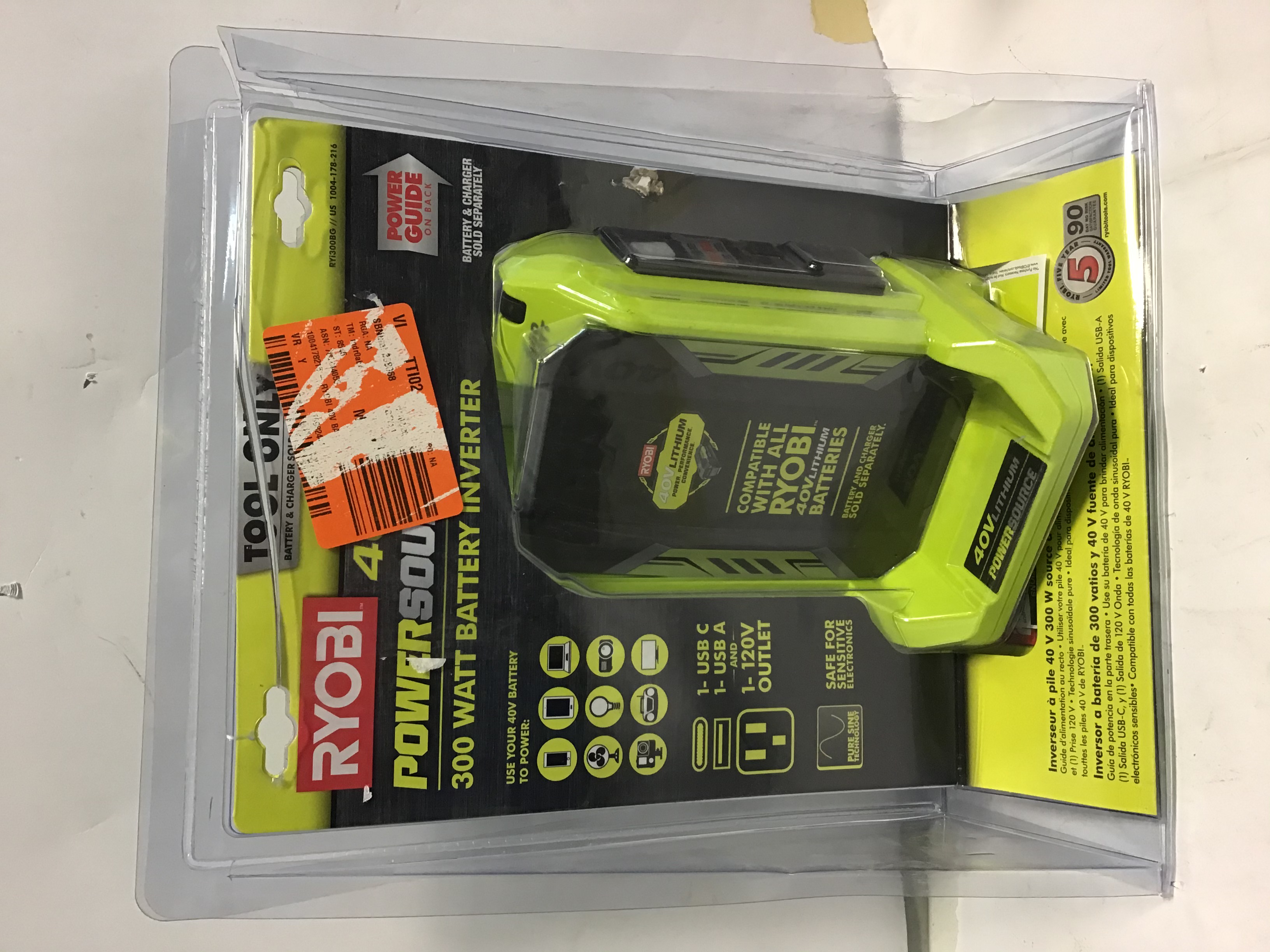 Ryobi RYi300BG 300 Watt Battery Inverter 46396026651 eBay