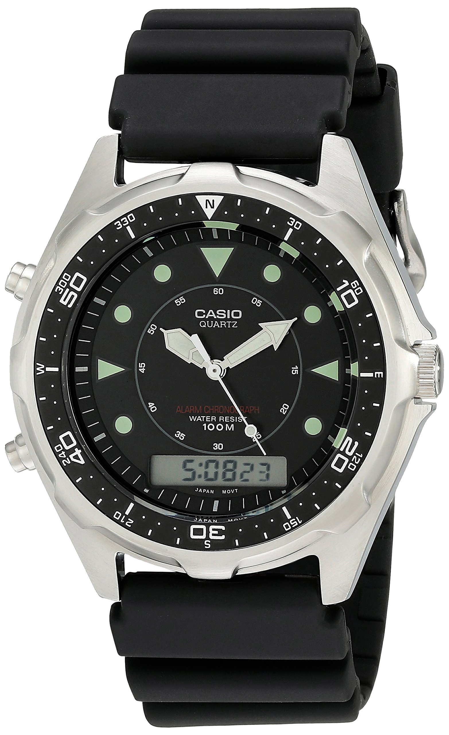 Cool Vintage Casio Alarm Chrono AMW-320C Divers Watch 
