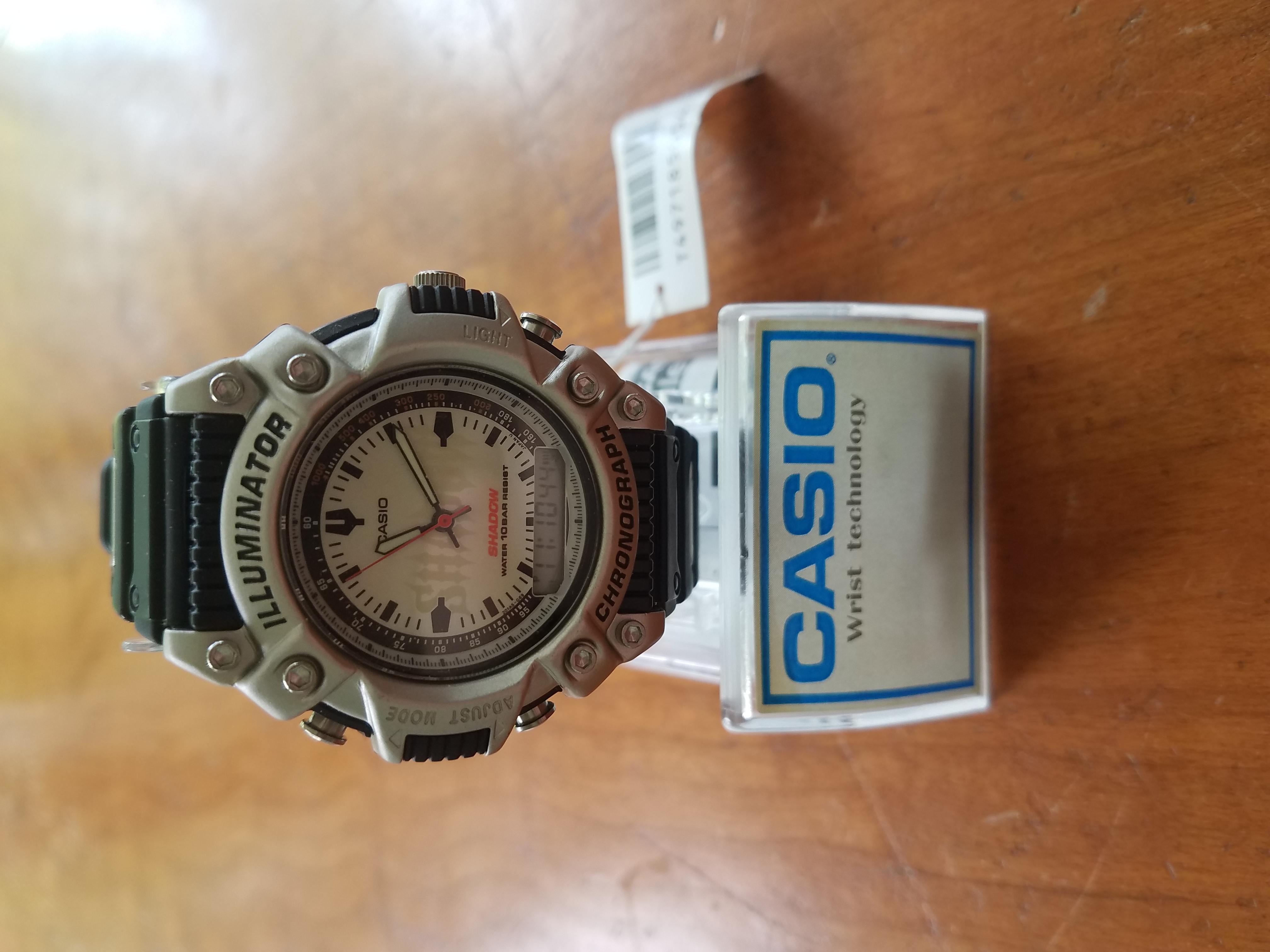 Rare Discontinued Casio Shadow SHW-102-7E1 Illuminator Chronograph 