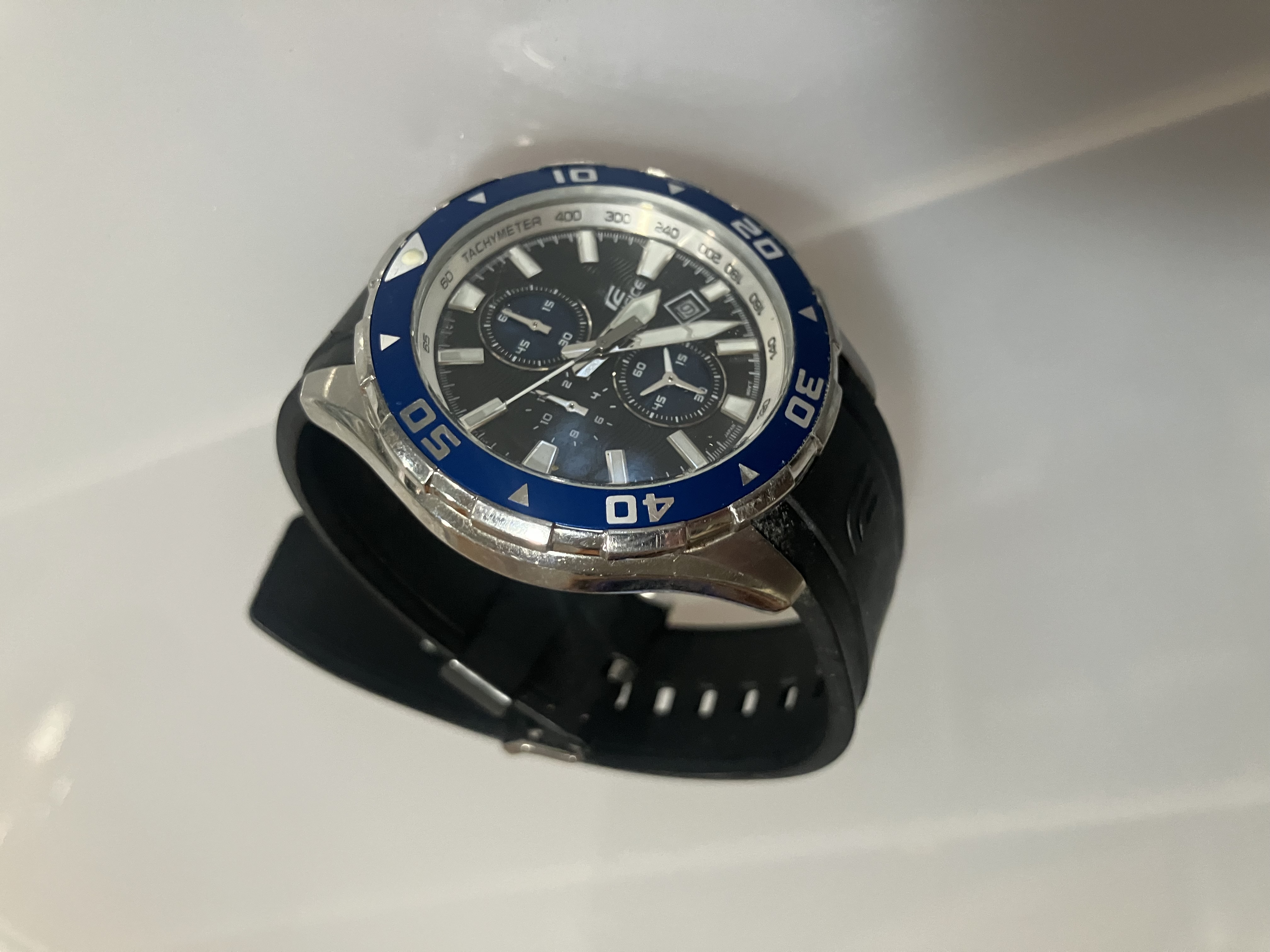 Casio Men's EFM-501-1A2VCF Edifice Analog Display Quartz Black