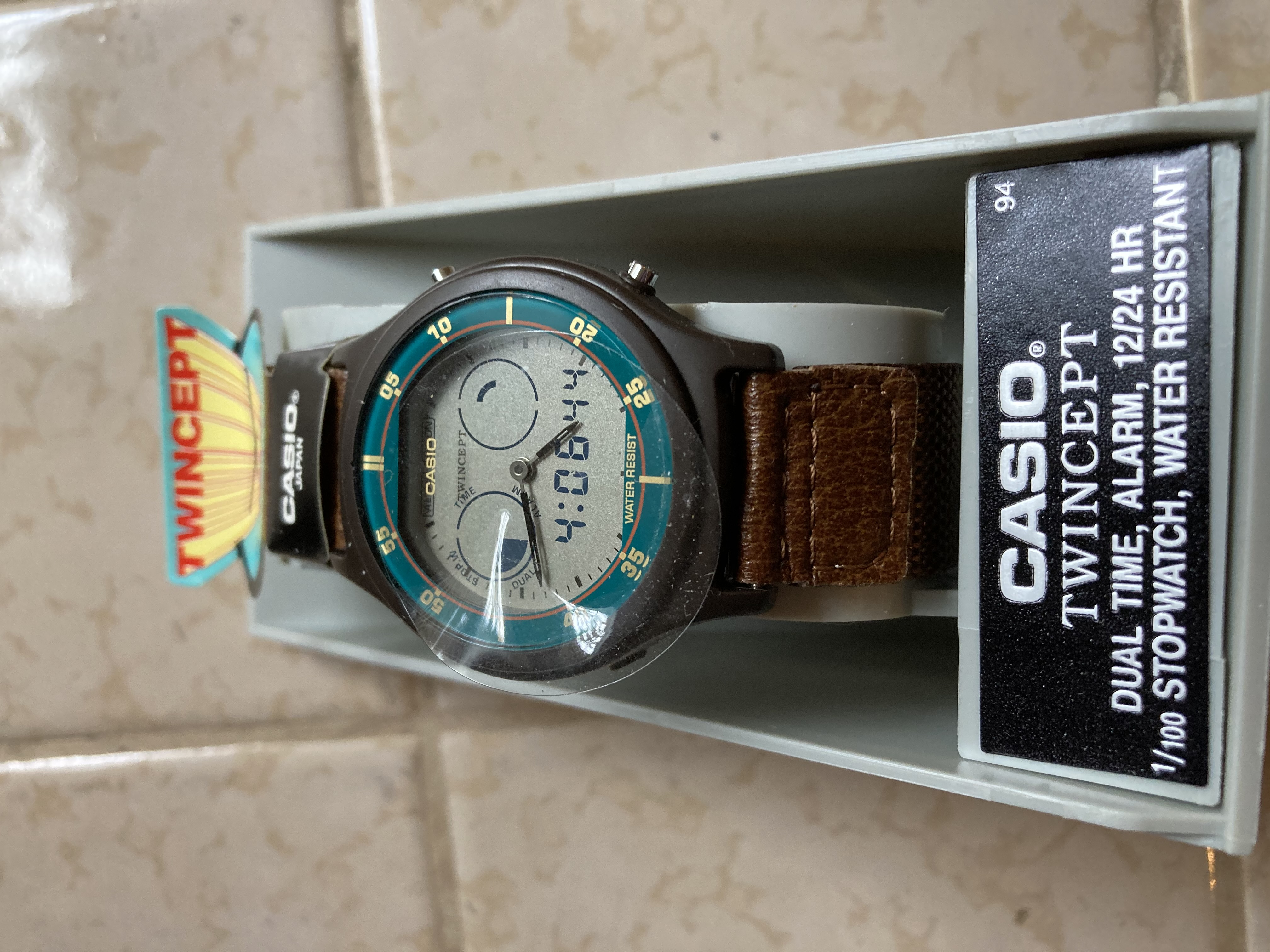 Rare Vintage Casio AQX-11 Twincept Analog Digital Watch | eBay