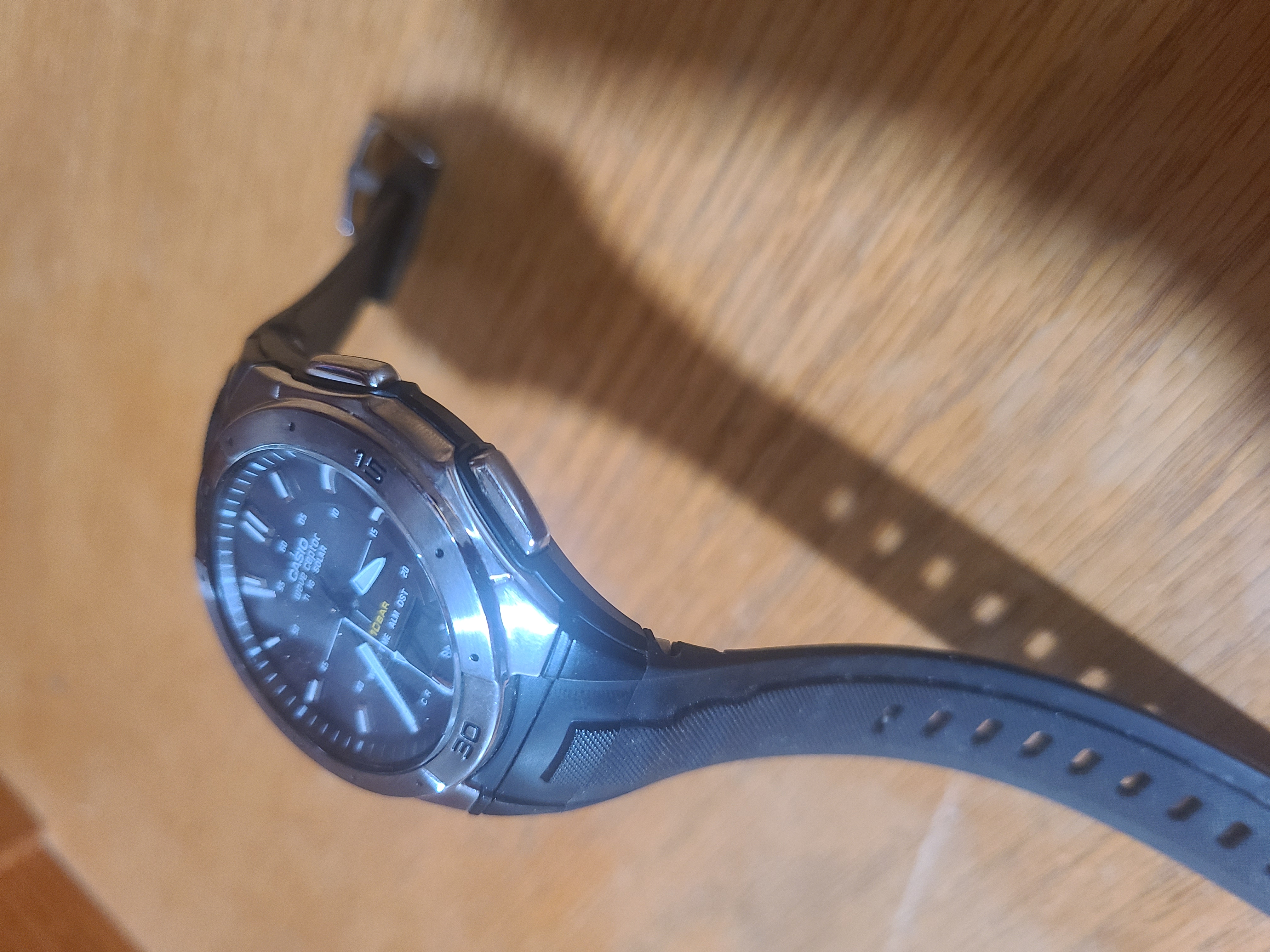 Casio Wave Ceptor Tough Solar WVA-470 Digital Analog Watch 41mm | eBay