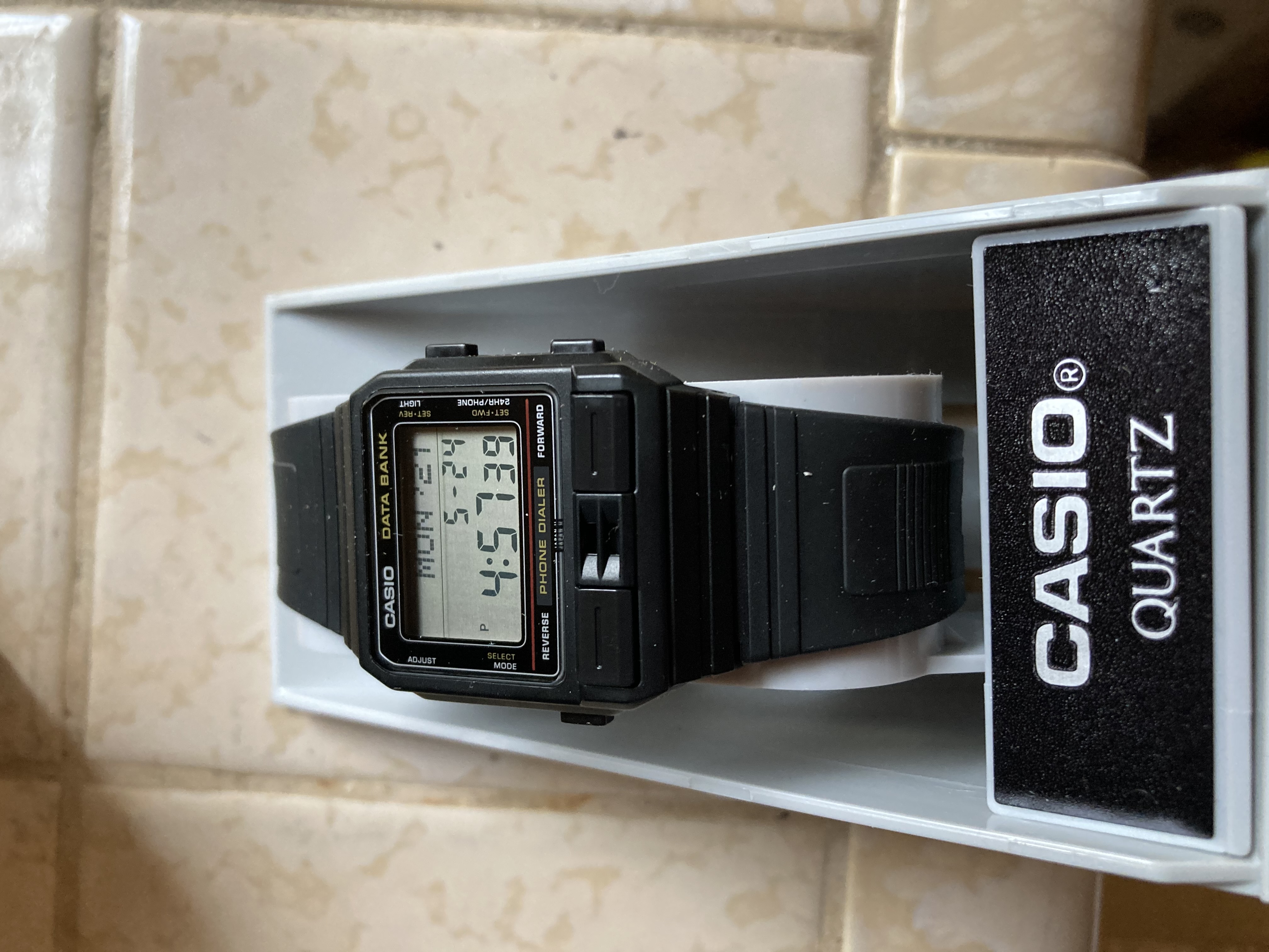 Casio 1908s Dba-80N-1 Phone Dialer Super Light Watch Data Bank