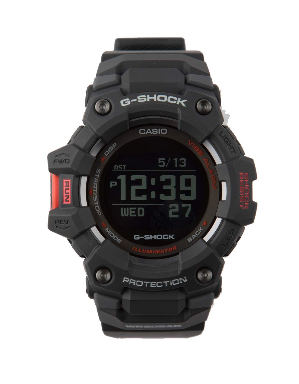 Men's Casio G-Shock G-Squad Power Trainer Digital Black Watch GBD-100-1 ...