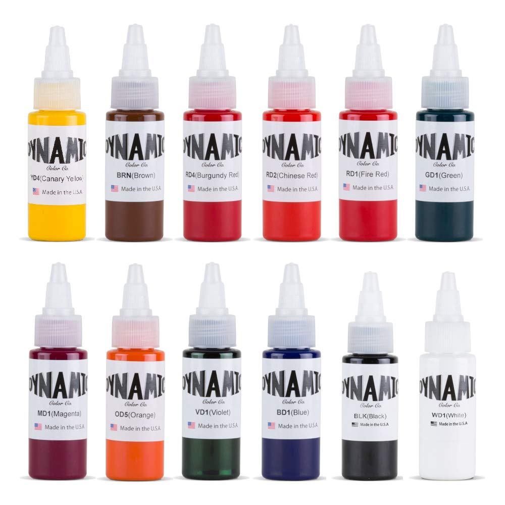 Dynamic Color Tattoo Ink Set 2 All Colors 1oz 786035822588 Ebay