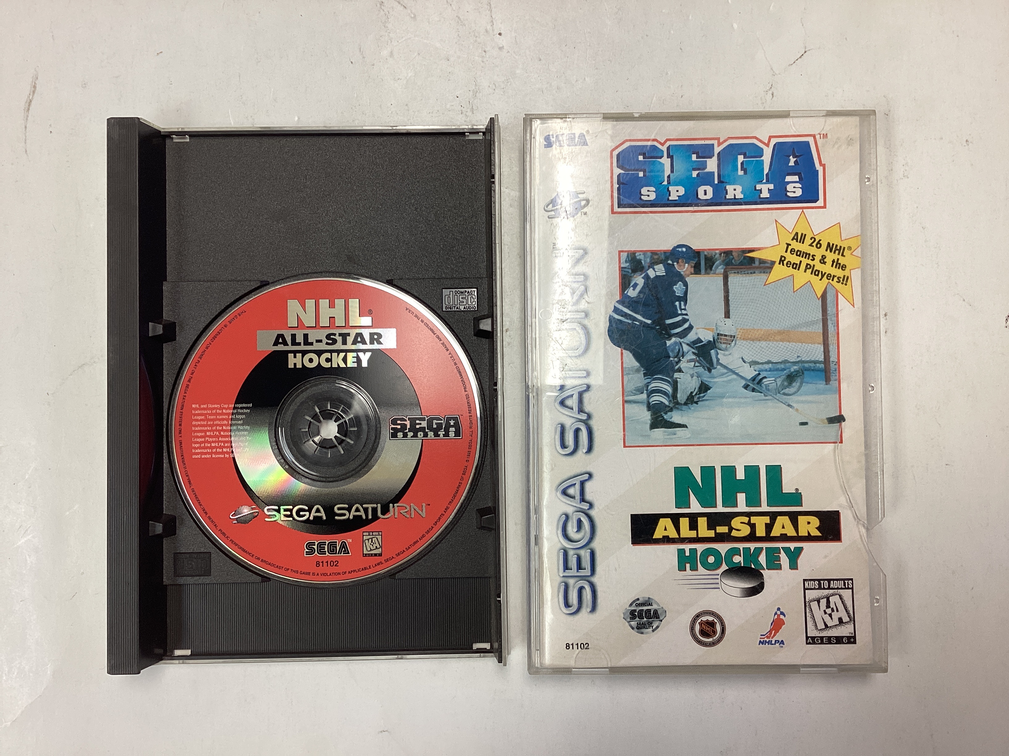NHL All Star Hockey- Sega Saturn Complete TESTED CIB 10086811025| eBay