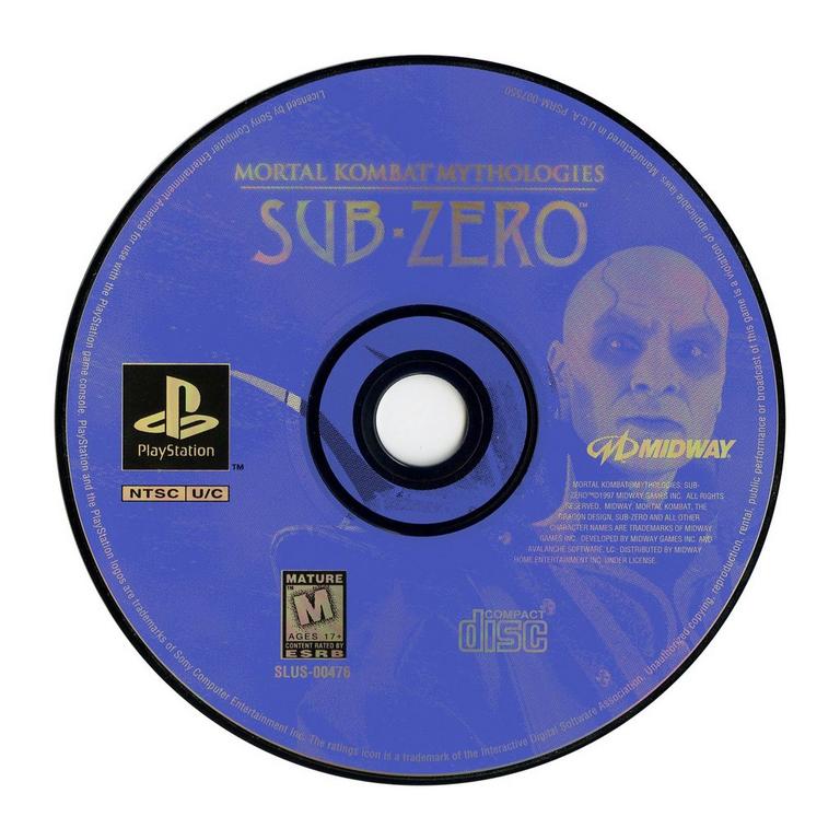 Mortal Kombat Mythologies: Sub-Zero - Playstation PS1 TESTED