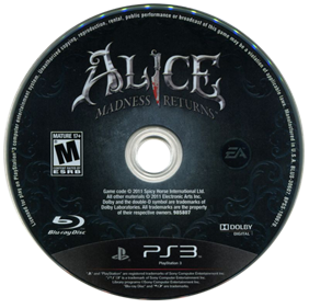 Alice Madness Returns - Playstation 3 PS3 LIMPIADO Y PROBADO - Imagen 2 de 7