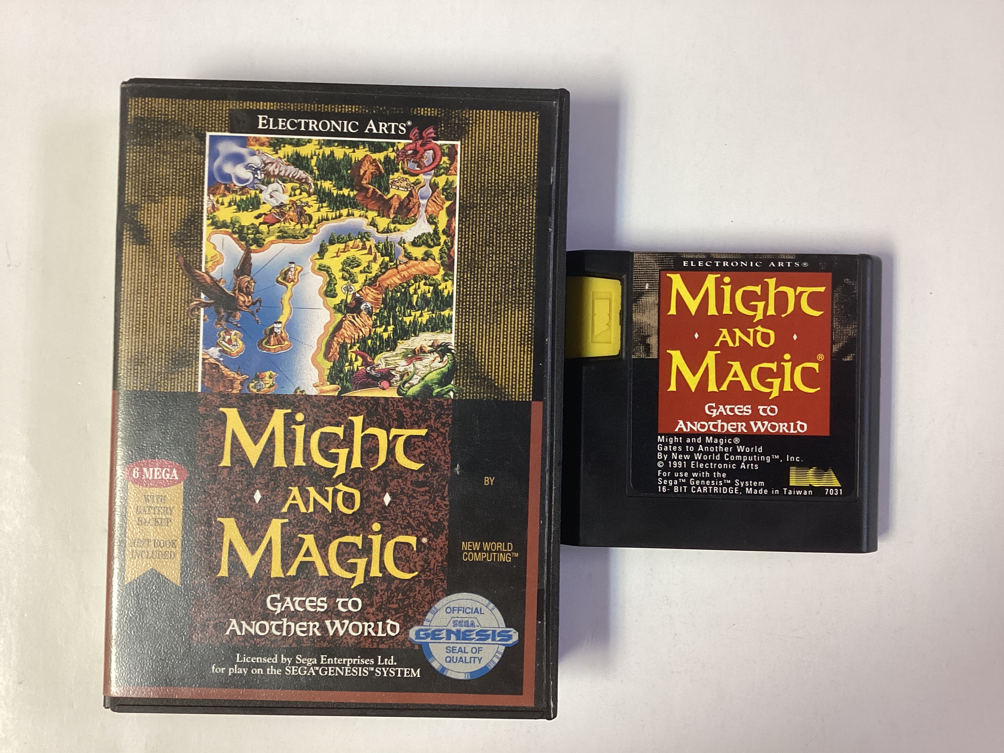 Might and Magic Gates to Another World-Sega Genesis Game + Case no