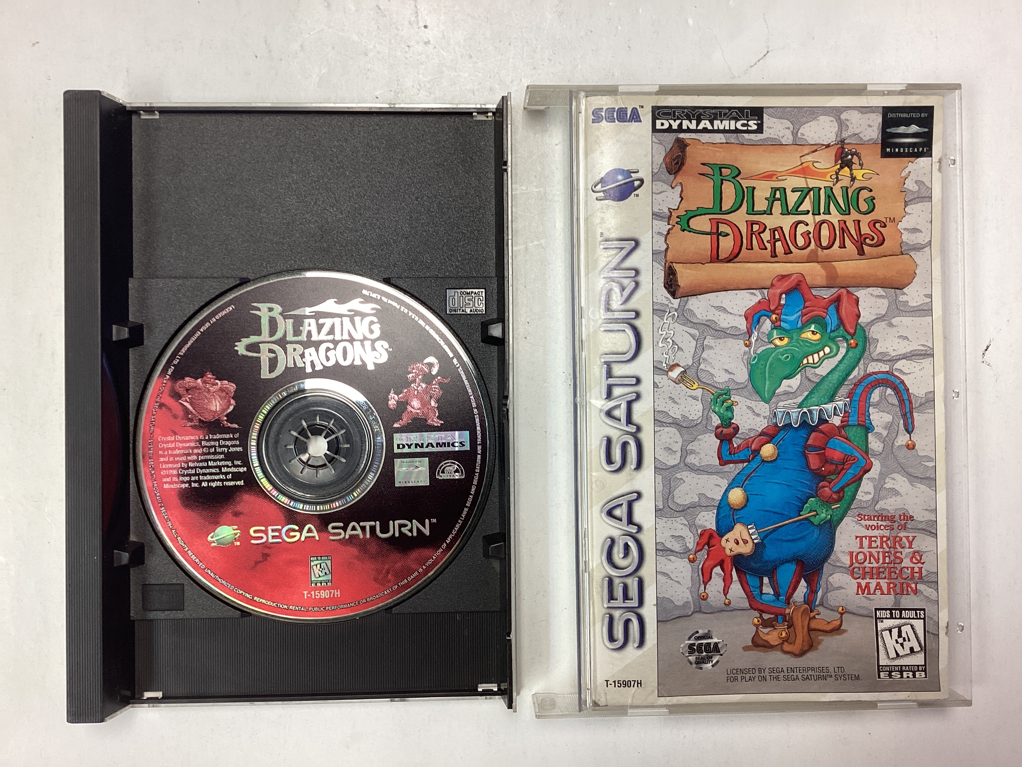 龍玄とし　マスカレイド・展　DVD Blazing Dragons - (SS) SEGA Saturn [Pre-Owned] | J&L Game