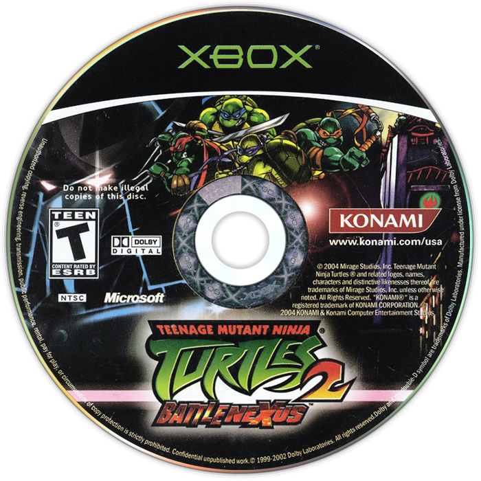 Teenage Mutant Ninja Turtles 2 Battle Nexus- Xbox RESURFACED AND