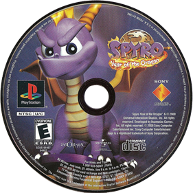 Spyro: Year of the Dragon - Playstation PS1 TESTED - Picture 2 of 3