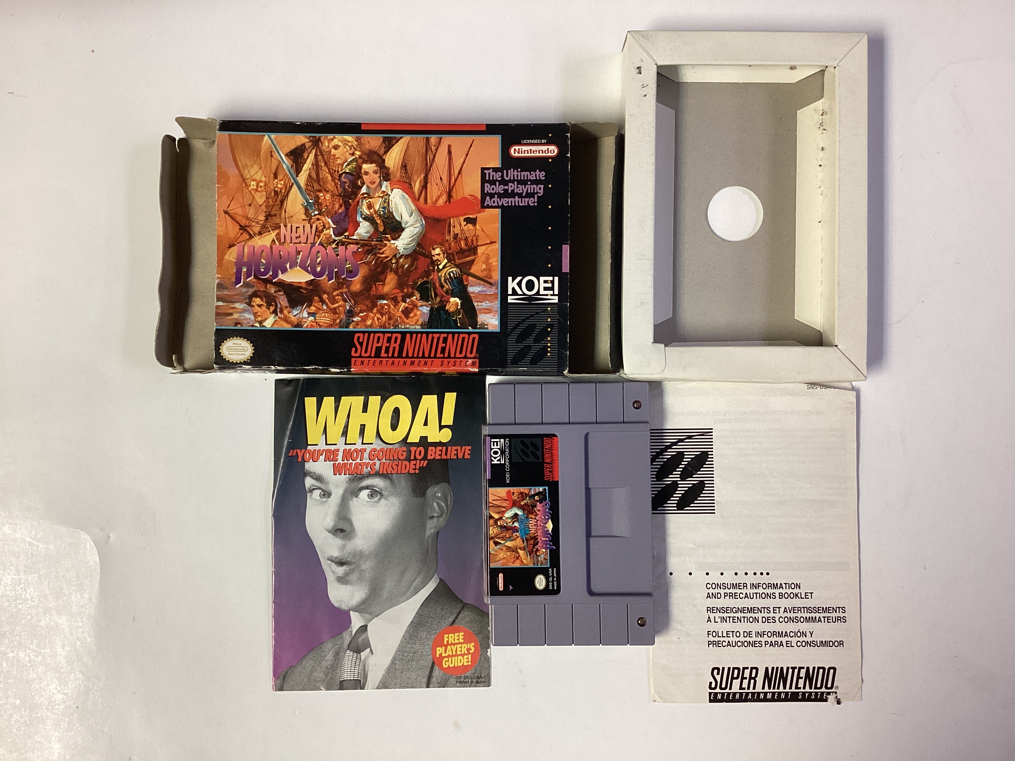 New Horizons- Super Nintendo SNES Boxed with Reg card no manual