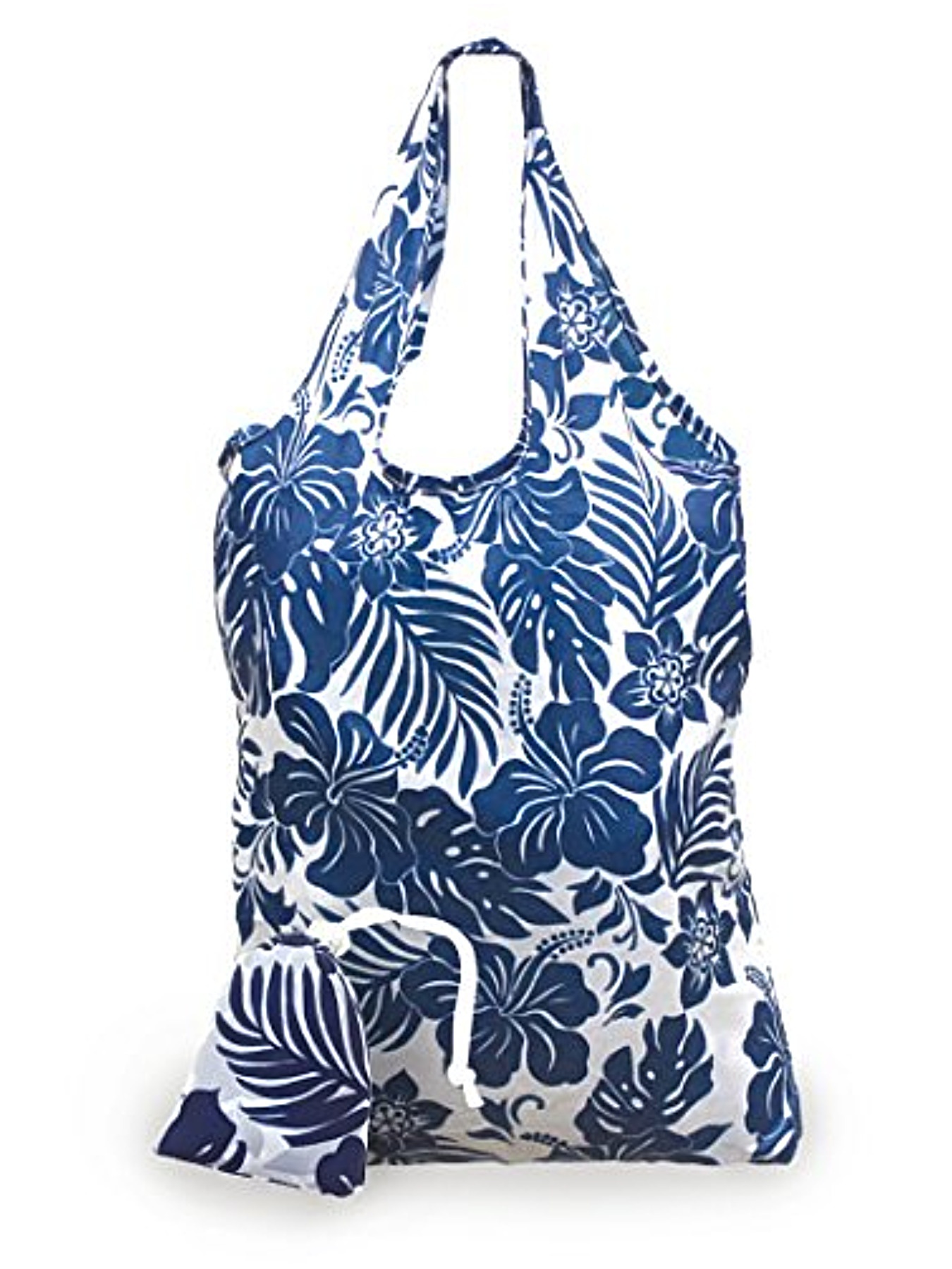 Island Heritage Hawaii Foldable Tote Shopping Bag Hibiscus Floral Blue ...
