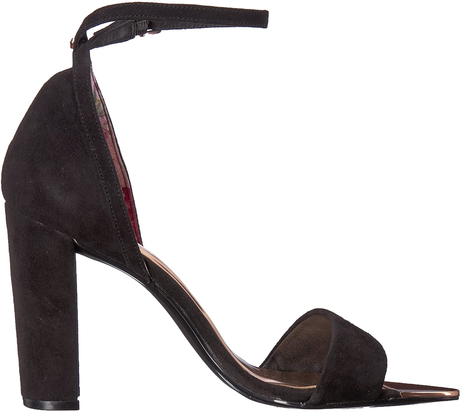 Ted Baker Phanda Women's Black Suede Heeled Sandal Ted Baker Phanda Women's Black Suede Heeled Sandal