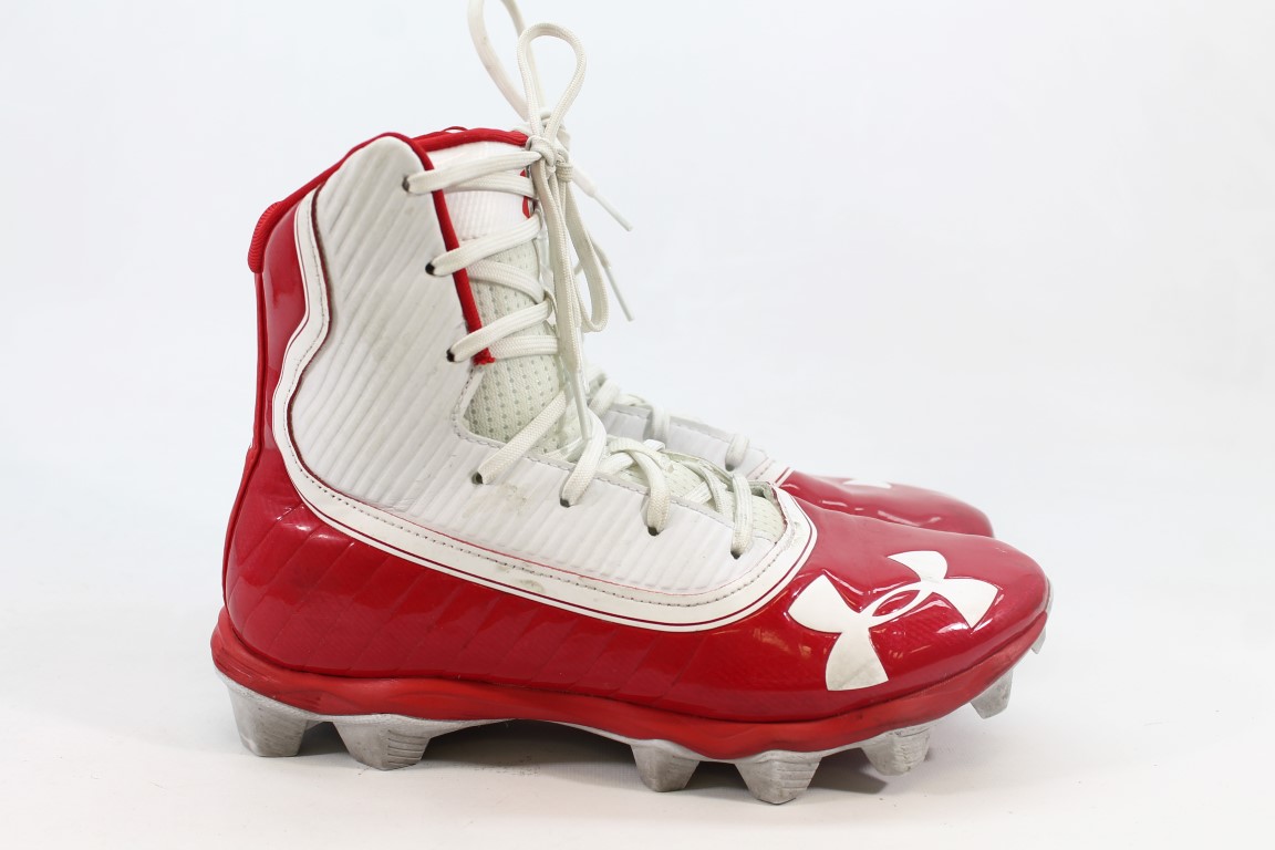 under armour red and white shoes