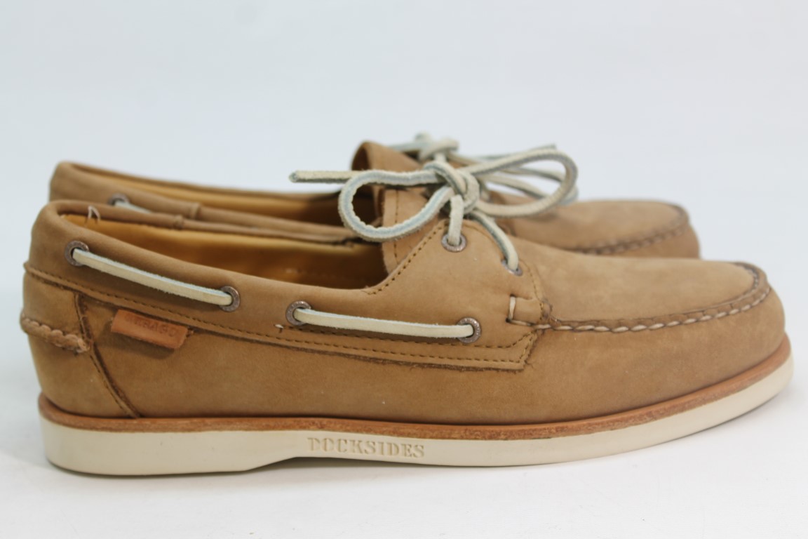 tanned boat shoes