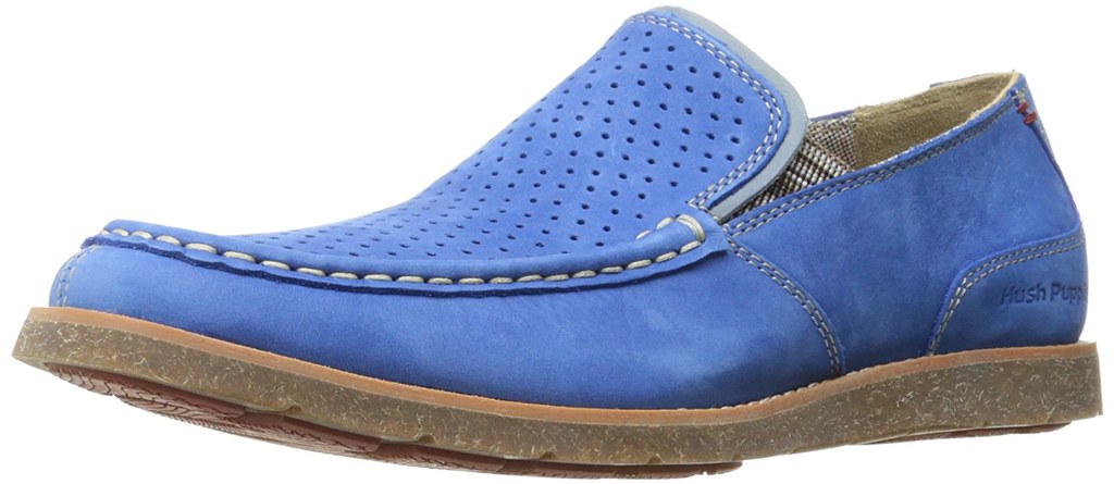 hush puppies loafers blue