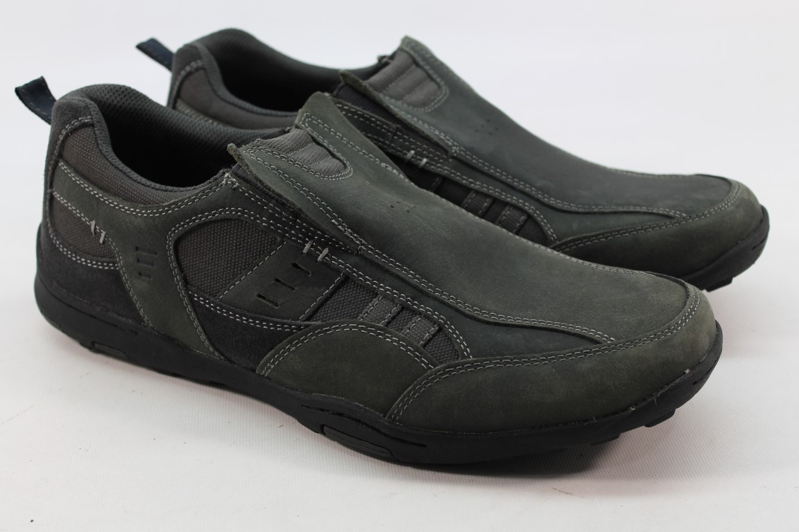 Denver Hayes Bromont Slip-On Men's Charcoal Shoes 9.5M | eBay