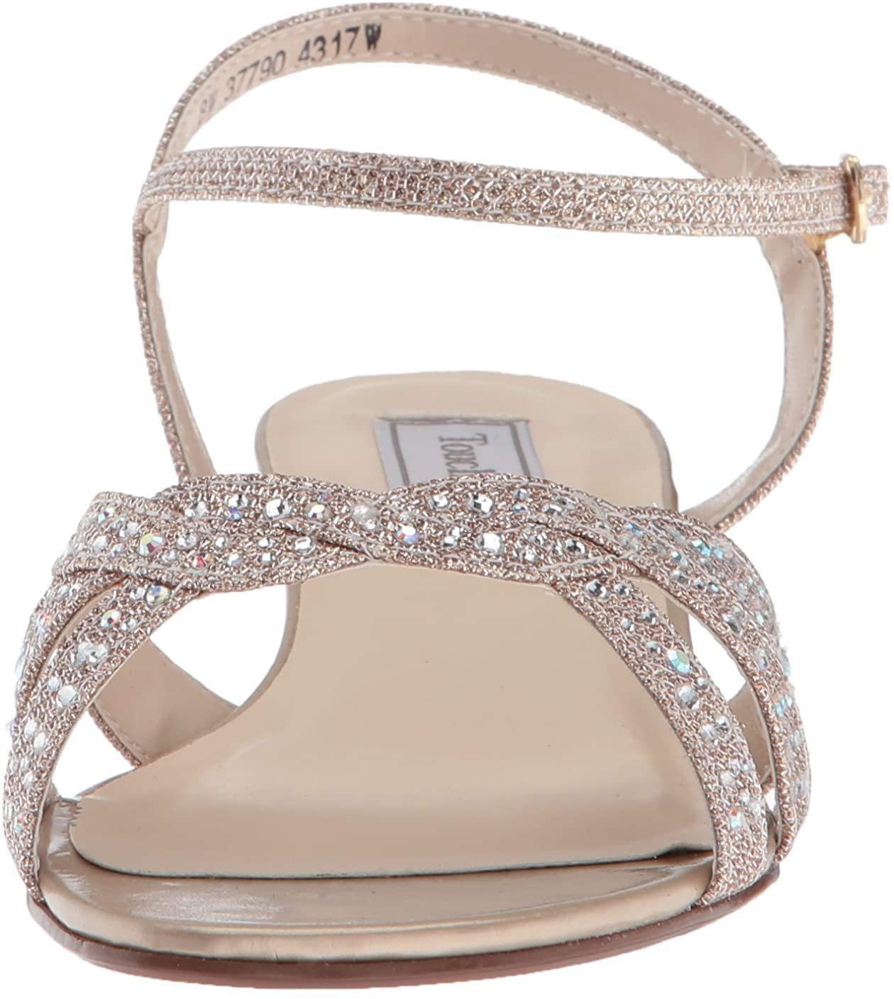 champagne wedge sandals