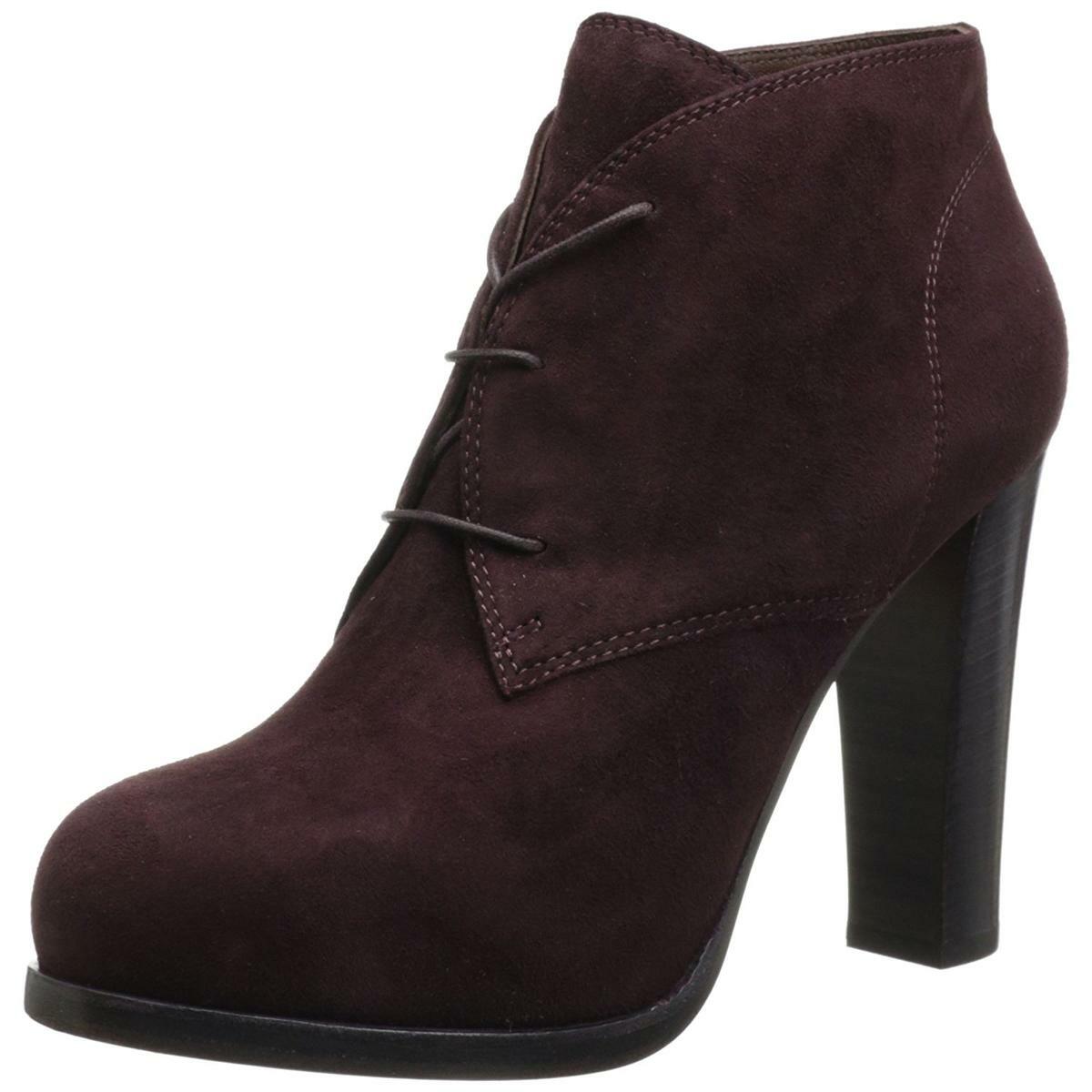 plum ankle boots