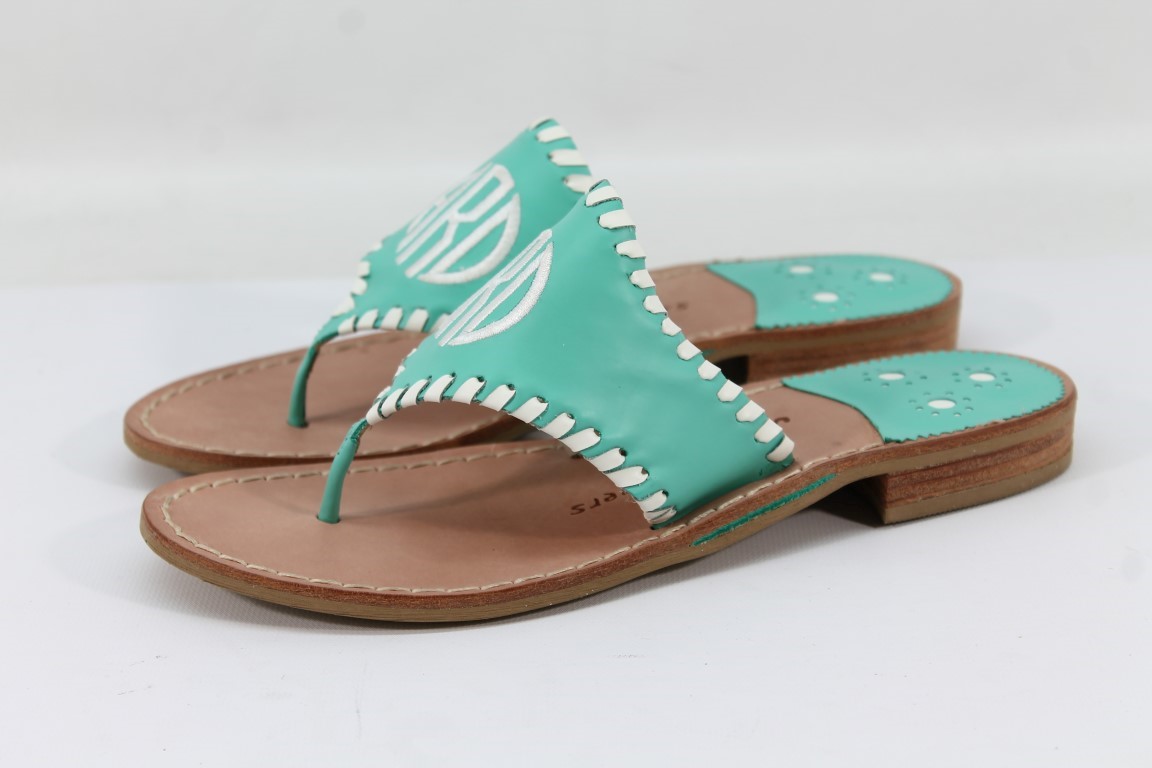 jack rogers monogrammed sandals