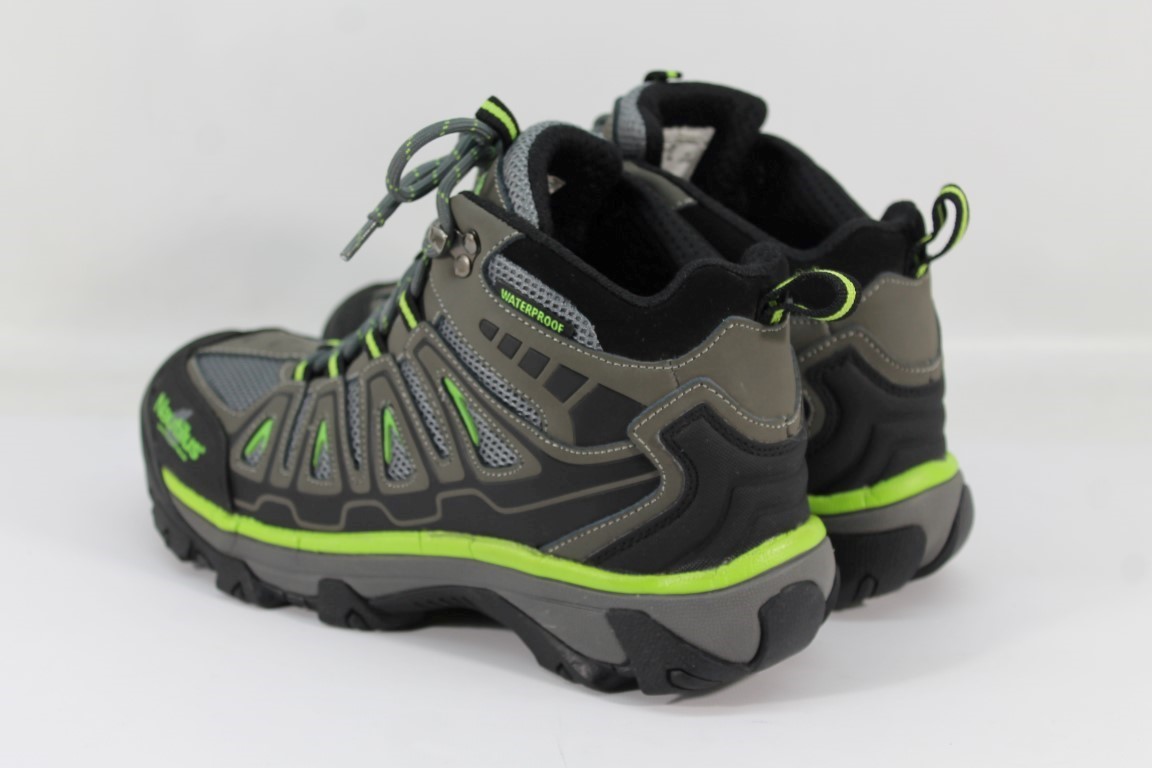 lime green steel toe boots