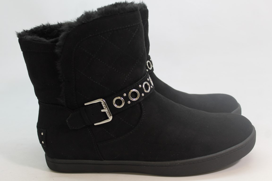 guess aussie boots black