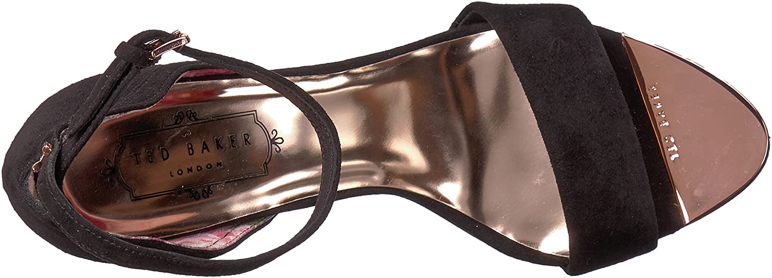 Ted Baker Phanda Women's Black Suede Heeled Sandal Ted Baker Phanda Women's Black Suede Heeled Sandal