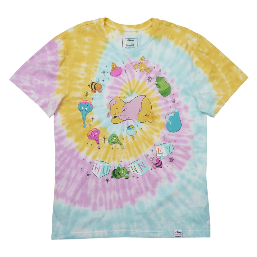 Loungefly Disney Winnie The Pooh Heffa-Dreams Tie Dye T Shirt M-Medium