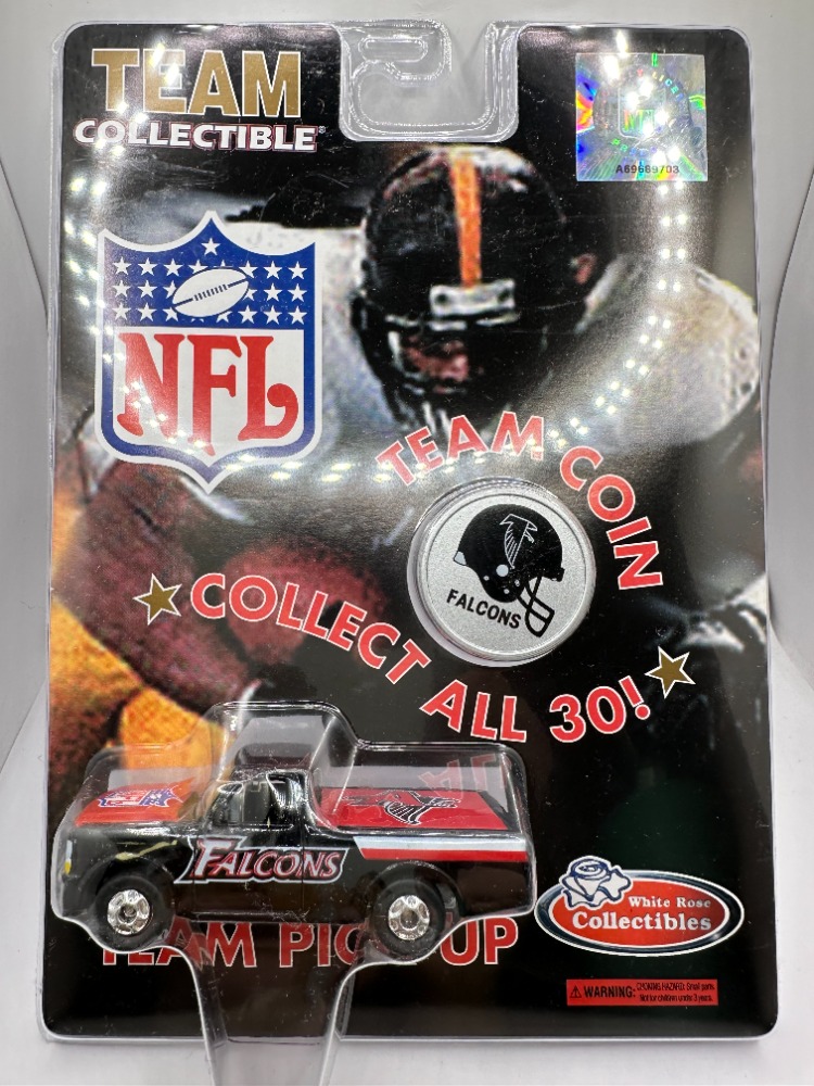 Atlanta Falcons White Rose Coolectibles NFL Team Pick Up with Team Coin Toy Atlanta Falcons White Rose Coolectibles NFL Team Pick Up with Team Coin Toy