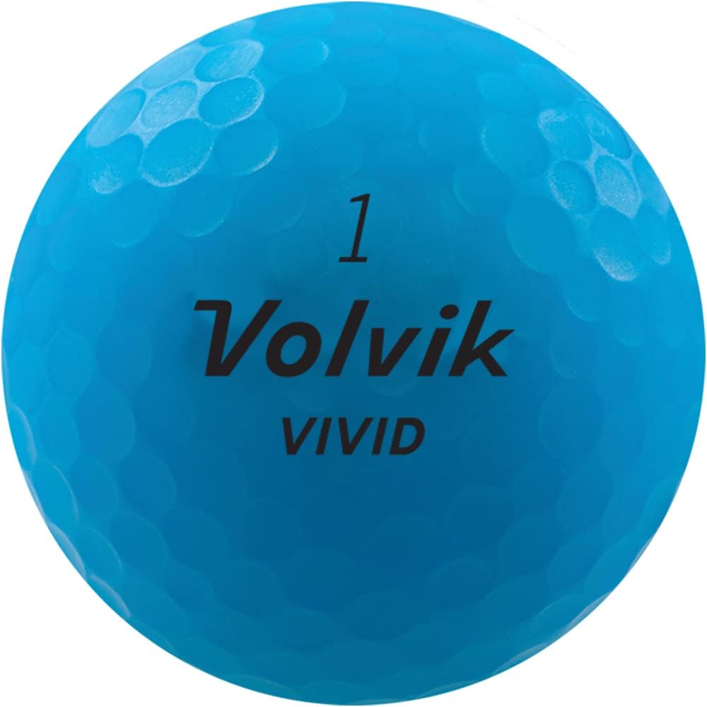 Volvik Vivid Matte Finish Golf Balls 12 (1 Dozen) Matte Yellow