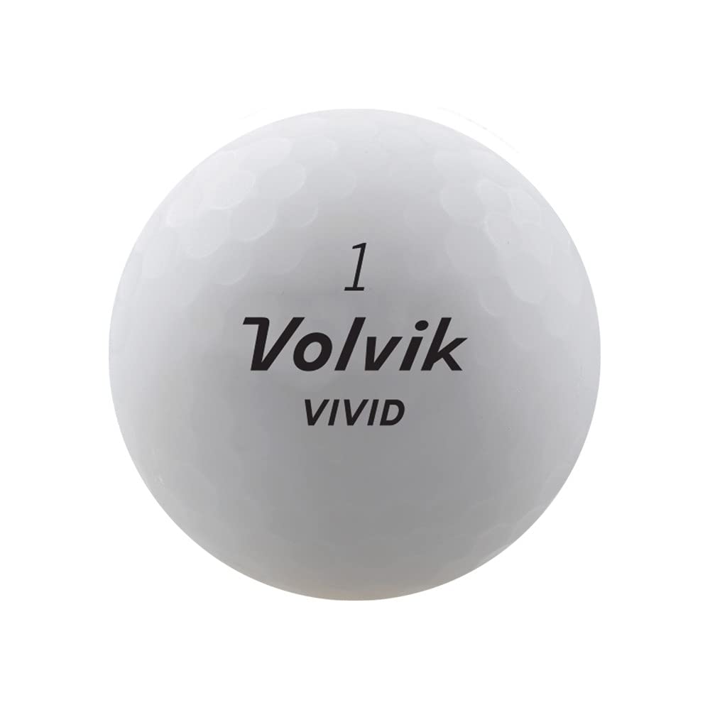 Volvik Vivid Matte Finish Golf Balls 12 (1 Dozen) Matte Yellow