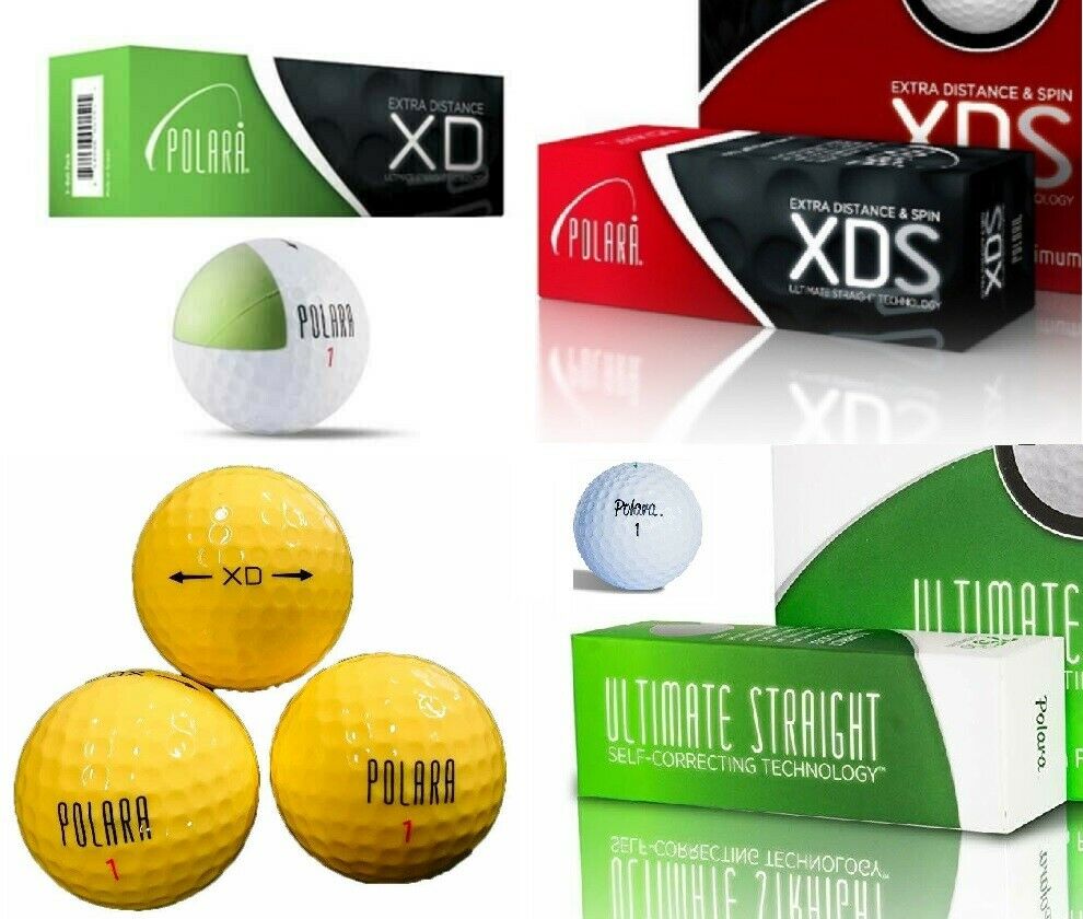 3 Ball Packs Polara Golf Balls Pick One Ultimate Straight XDS XD or
