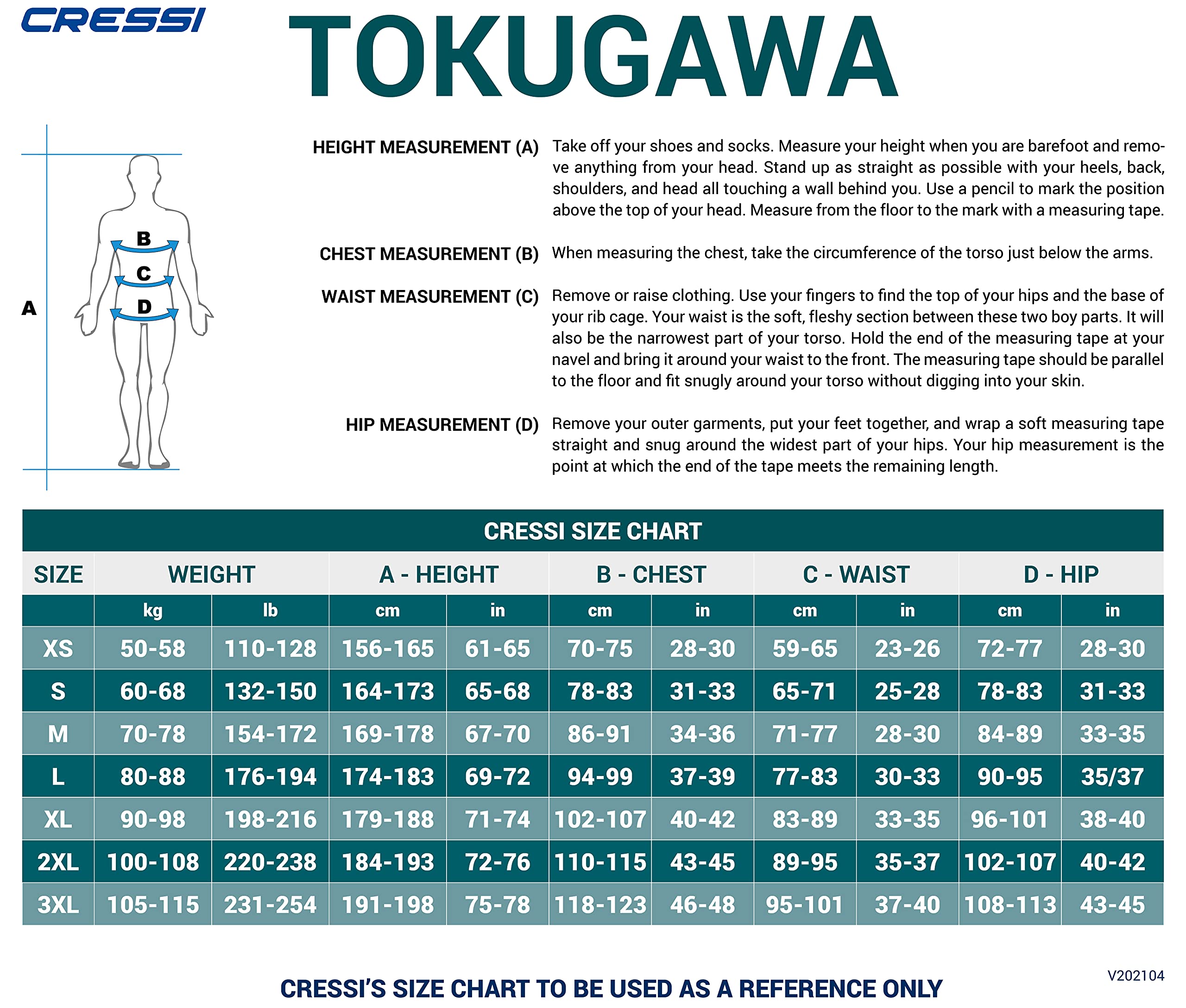 Cressi Tokugawa 2mm Nylon Lined Wetsuit