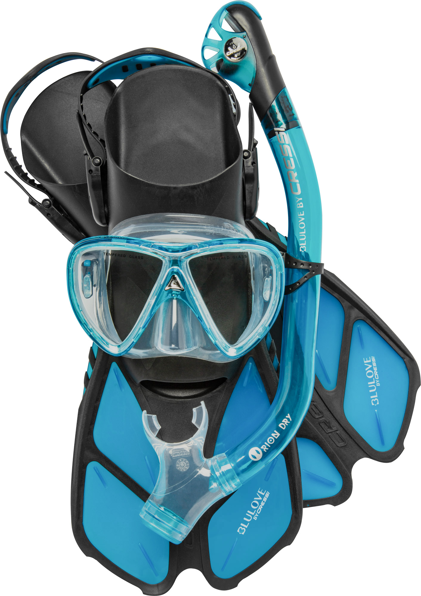 Pro Dry Mask Snorkel shops Fin Combo