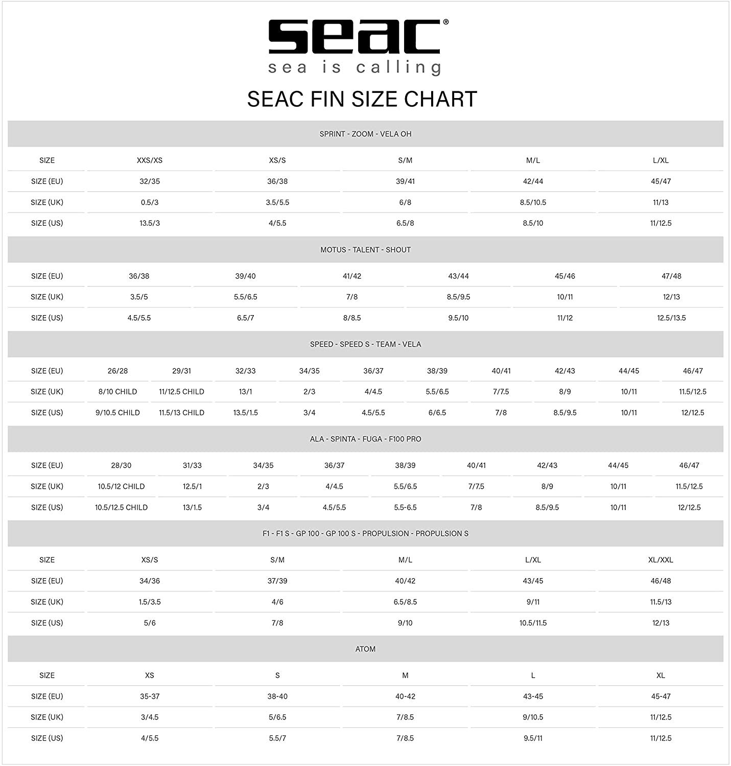 Seac Motus  Freediving Long Fins