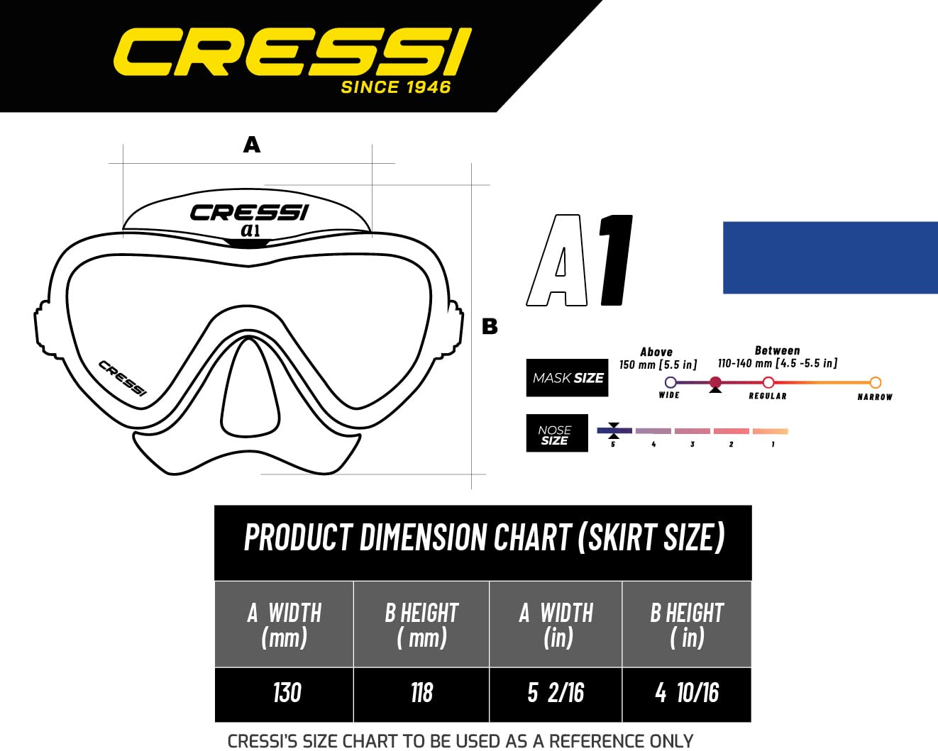 Cressi A1 Anti-Fog Mask