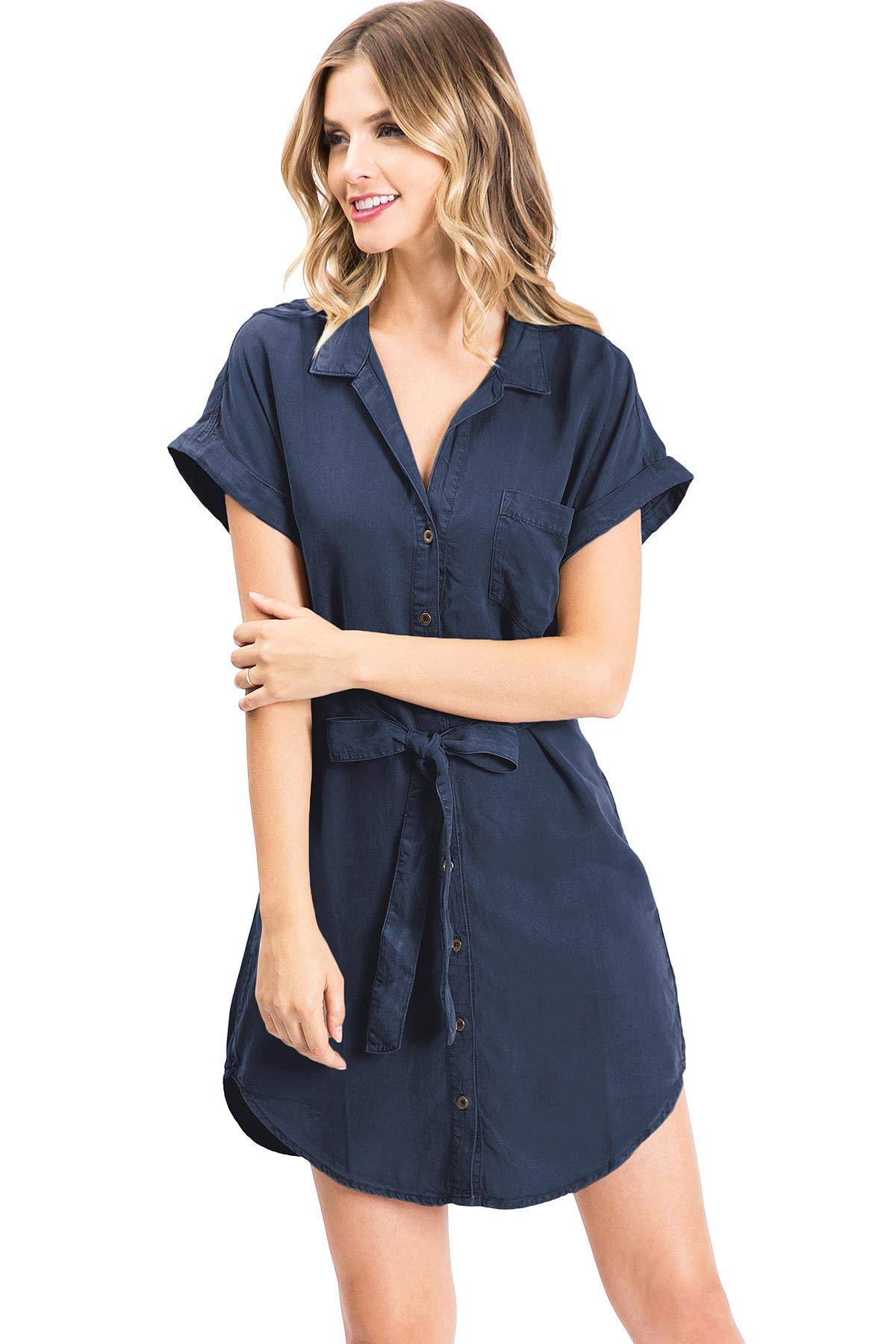 juniors button down dress