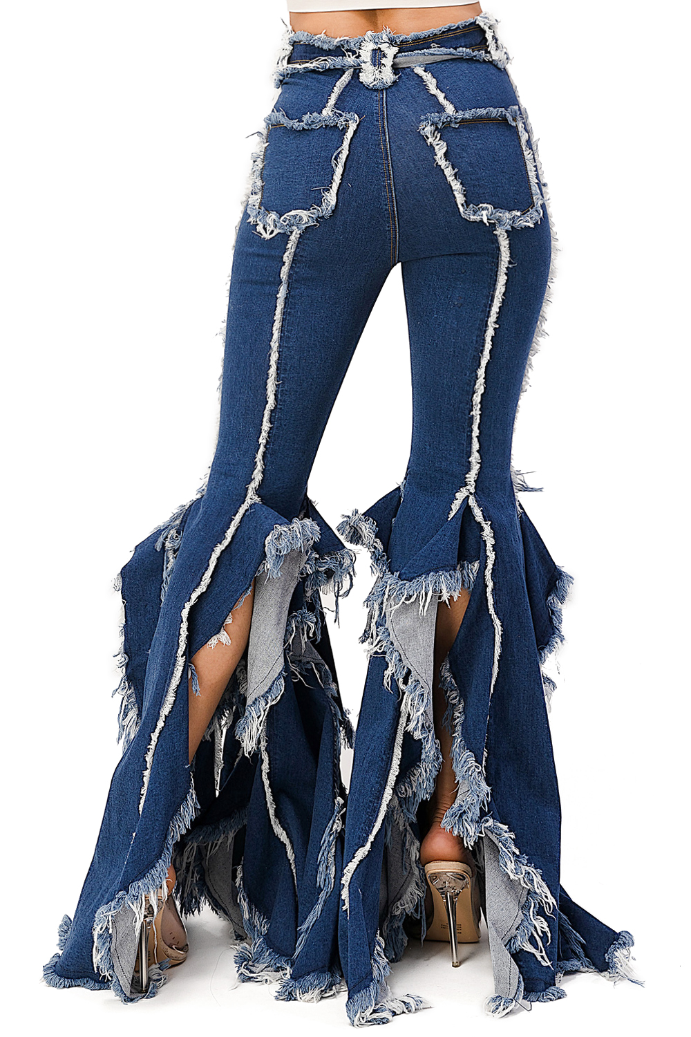 Purple Candy Womens Juniors Unique Rave Denim High Rise