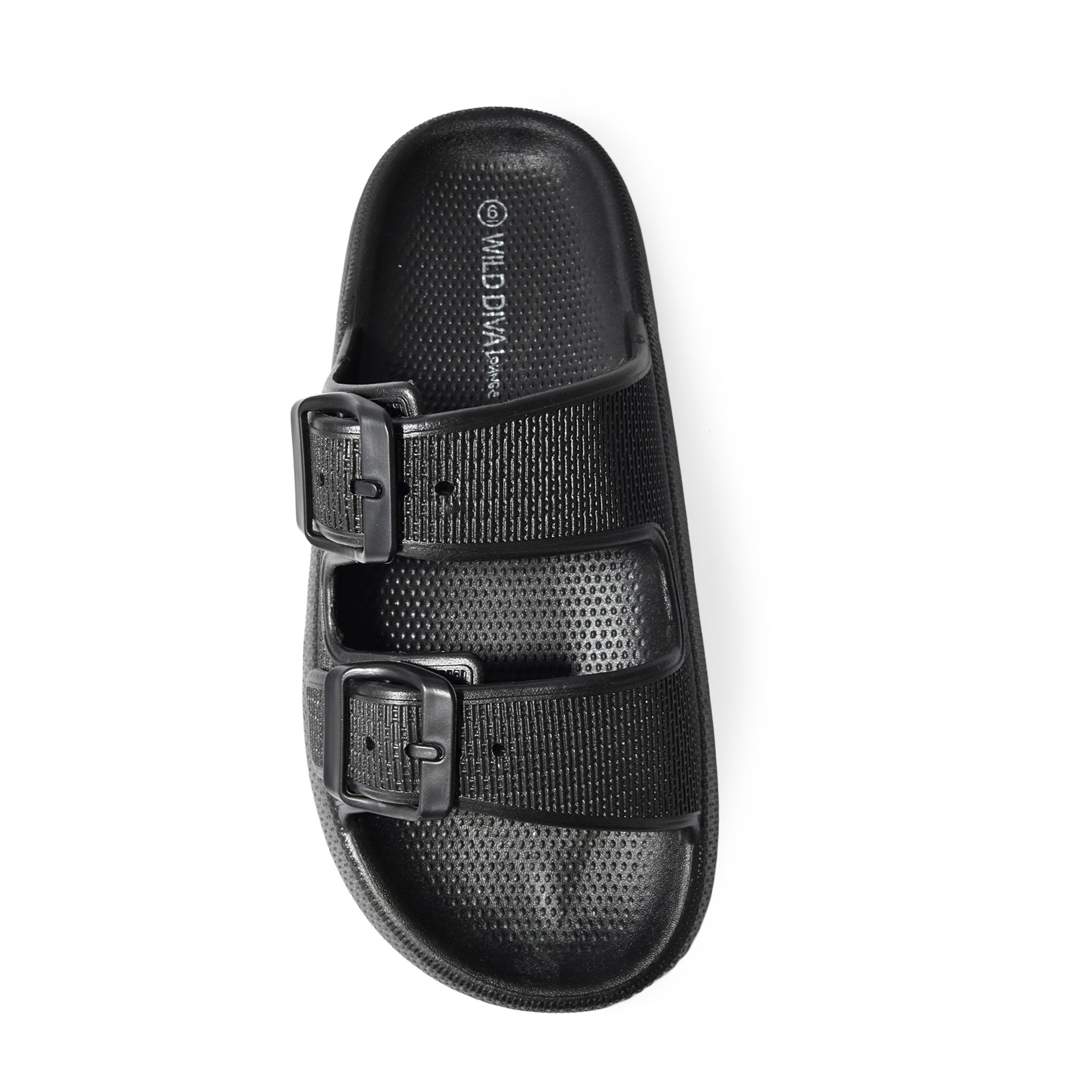 Wild Diva Women's Double Strap Buckle Waterproof Open Toe Pillow Cloud Slide - Picture 8 of 25