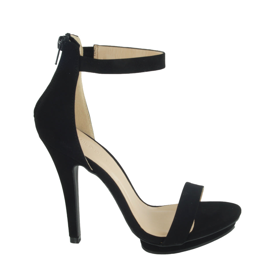 Wild Diva Women's High Heel Sandals Open Toe Ankle Strap Amy-01 - Photo 12/22