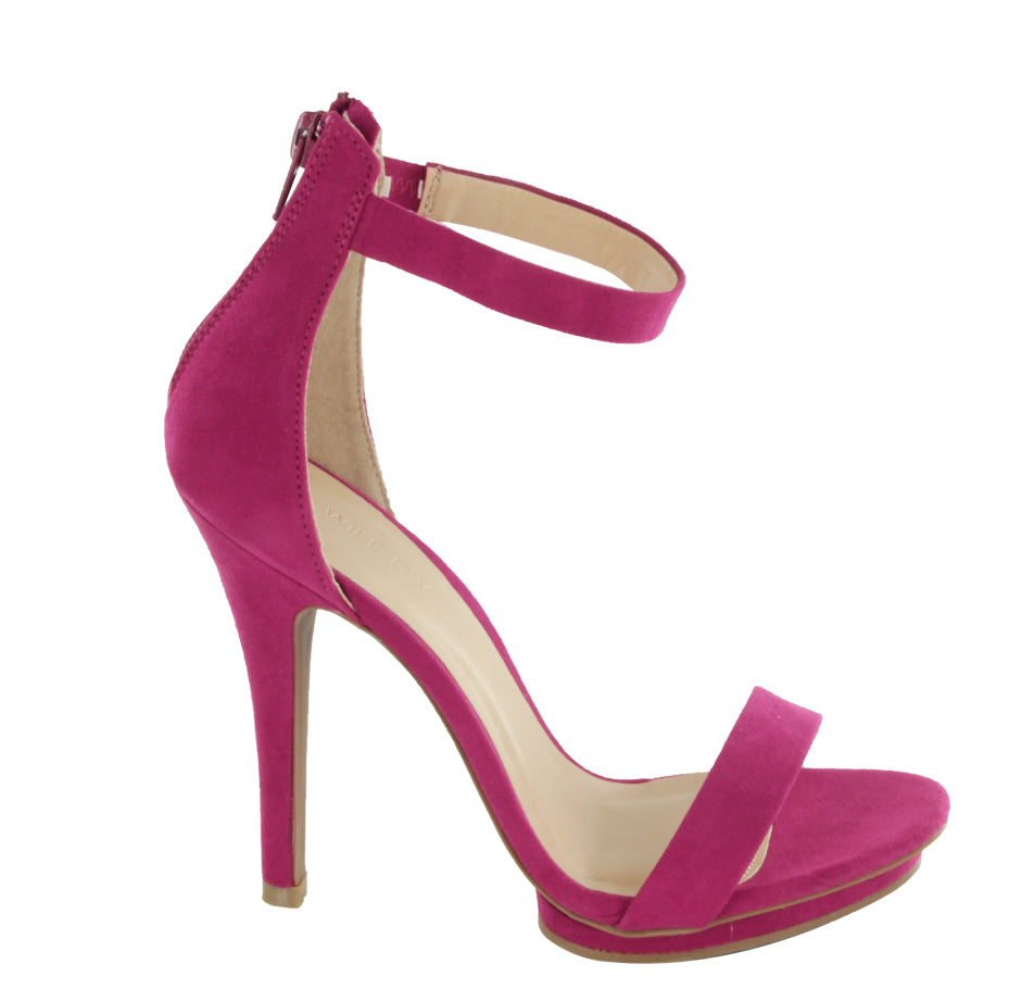 Wild Diva Women's High Heel Sandals Open Toe Ankle Strap Amy-01 - Photo 16/22